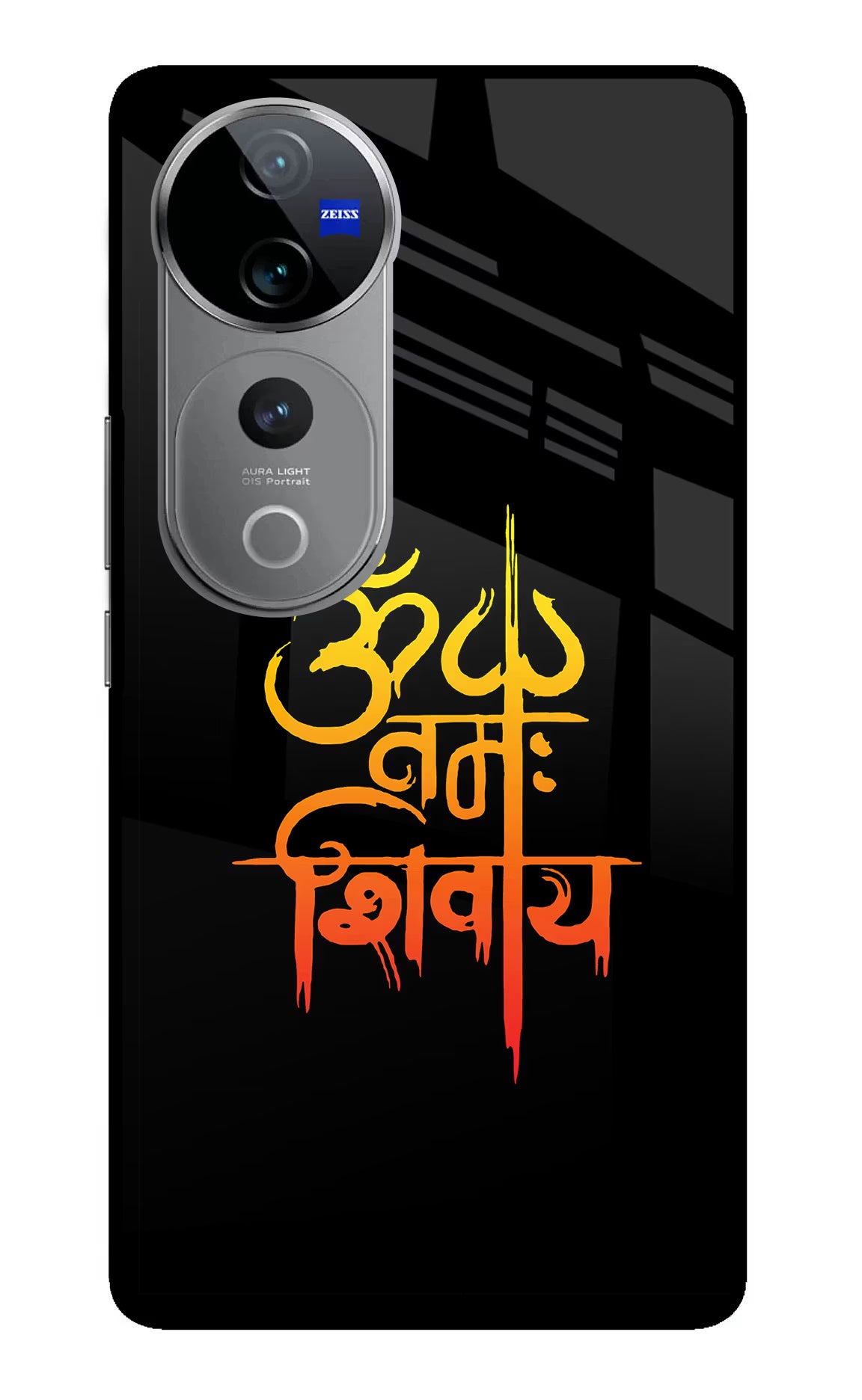 Om Namah Shivay Vivo V40 Pro 5G Glass Case - Om Namah Shivay Vivo V40 Pro 5G Glass Case Om Namah Shivay Vivo V40 Pro 5G Glass Case