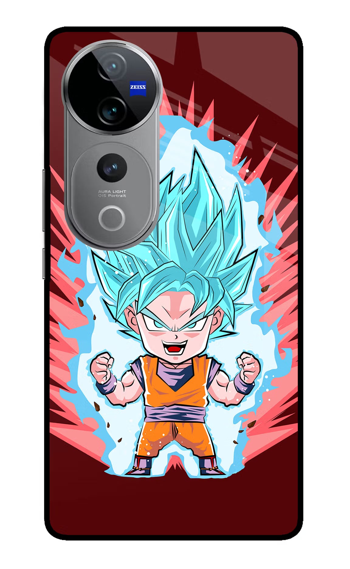 Goku Little Vivo V40 Pro 5G Glass Case - Goku Little Vivo V40 Pro 5G Glass Case Goku Little Vivo V40 Pro 5G Glass Case