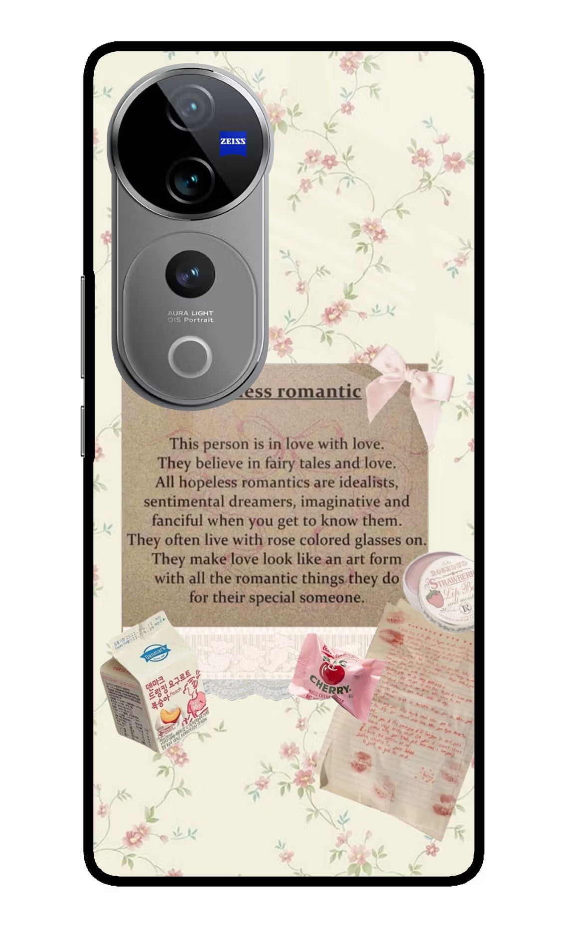 Hopeless Romantic Vivo V40 Pro 5G Glass Case - Hopeless Romantic Vivo V40 Pro 5G Glass Case Hopeless Romantic Vivo V40 Pro 5G Glass Case