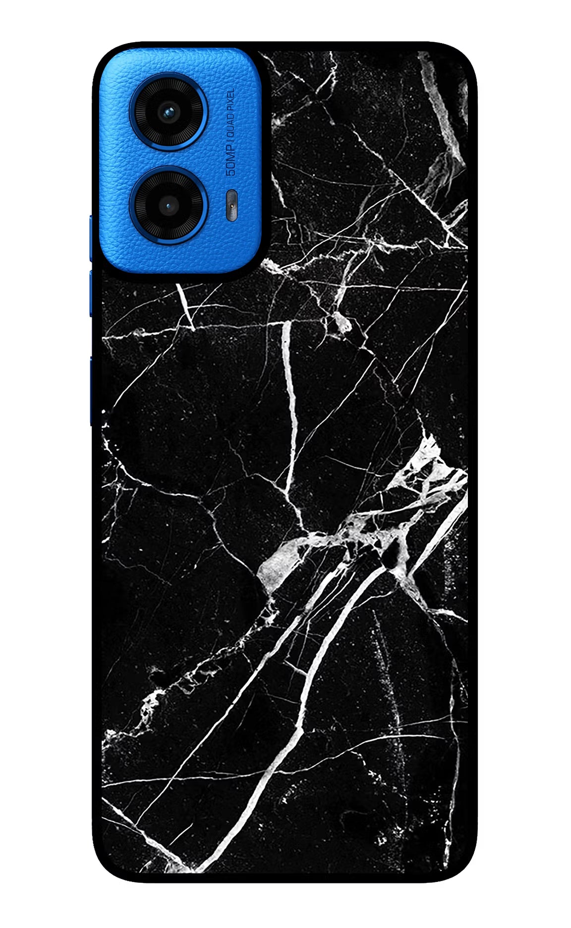 Black Marble Pattern Moto G45 Glass Case - Black Marble Pattern Moto G45 Glass Case Black Marble Pattern Moto G45 Glass Case