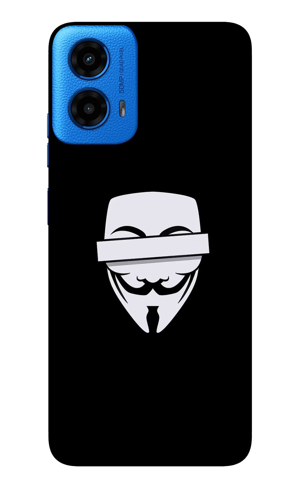 Anonymous Face Moto G45 Glass Case - Anonymous Face Moto G45 Glass Case Anonymous Face Moto G45 Glass Case