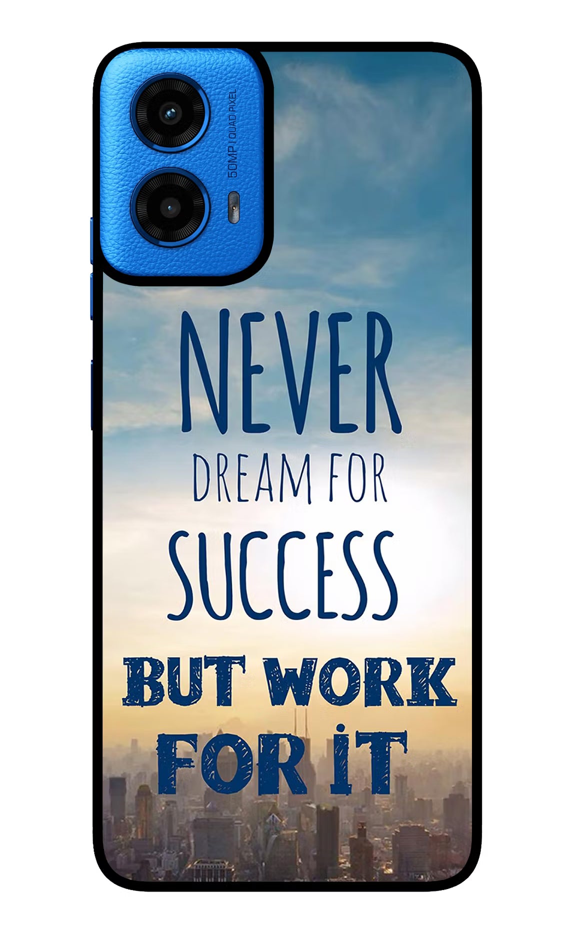 Never Dream For Success But Work For It Moto G45 Glass Case - Never Dream For Success But Work For It Moto G45 Glass Case Never Dream For Success But Work For It Moto G45 Glass Case
