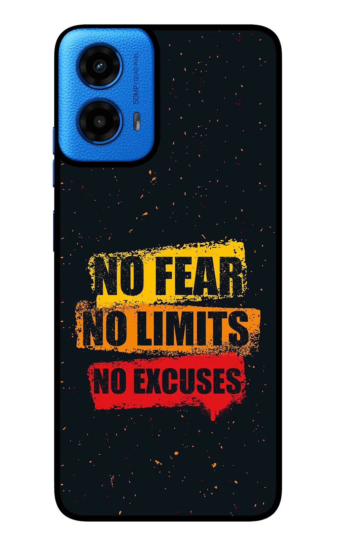 No Fear No Limits No Excuse Moto G45 Glass Case - No Fear No Limits No Excuse Moto G45 Glass Case No Fear No Limits No Excuse Moto G45 Glass Case