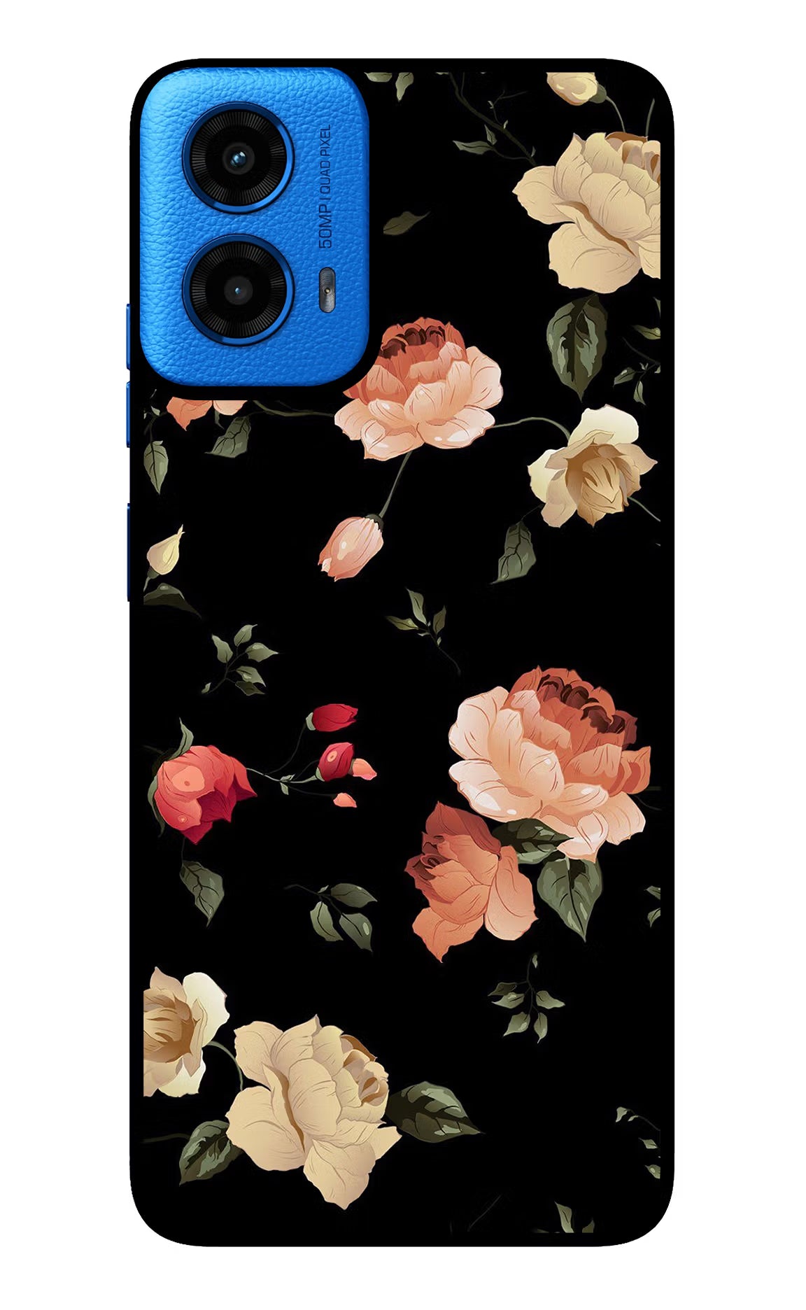Flowers Moto G45 Glass Case - Flowers Moto G45 Glass Case Flowers Moto G45 Glass Case