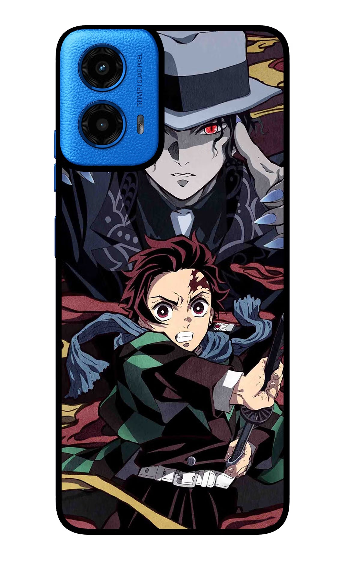 Demon Slayer Moto G45 Glass Case - Demon Slayer Moto G45 Glass Case Demon Slayer Moto G45 Glass Case