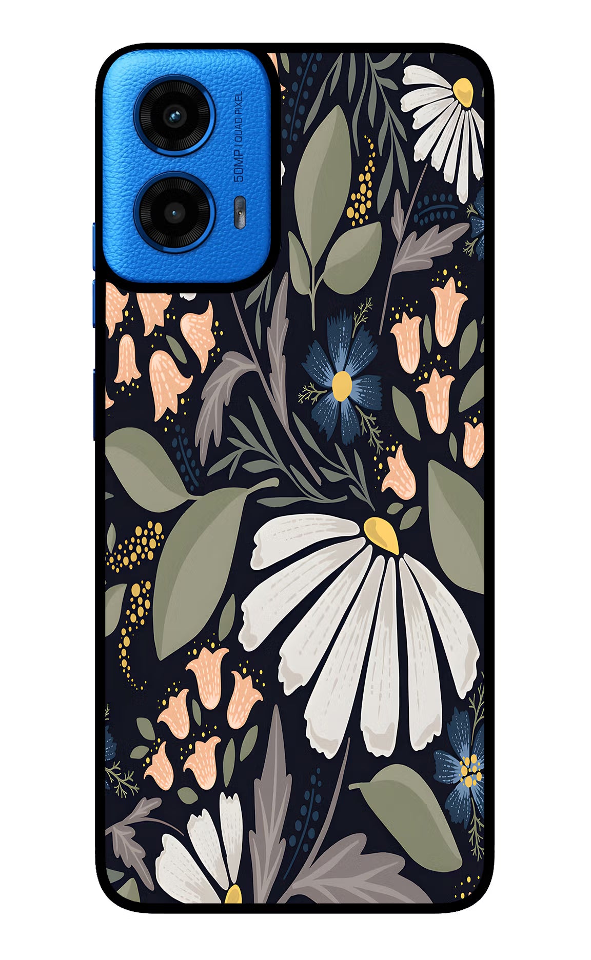 Flowers Art Moto G45 Glass Case - Flowers Art Moto G45 Glass Case Flowers Art Moto G45 Glass Case