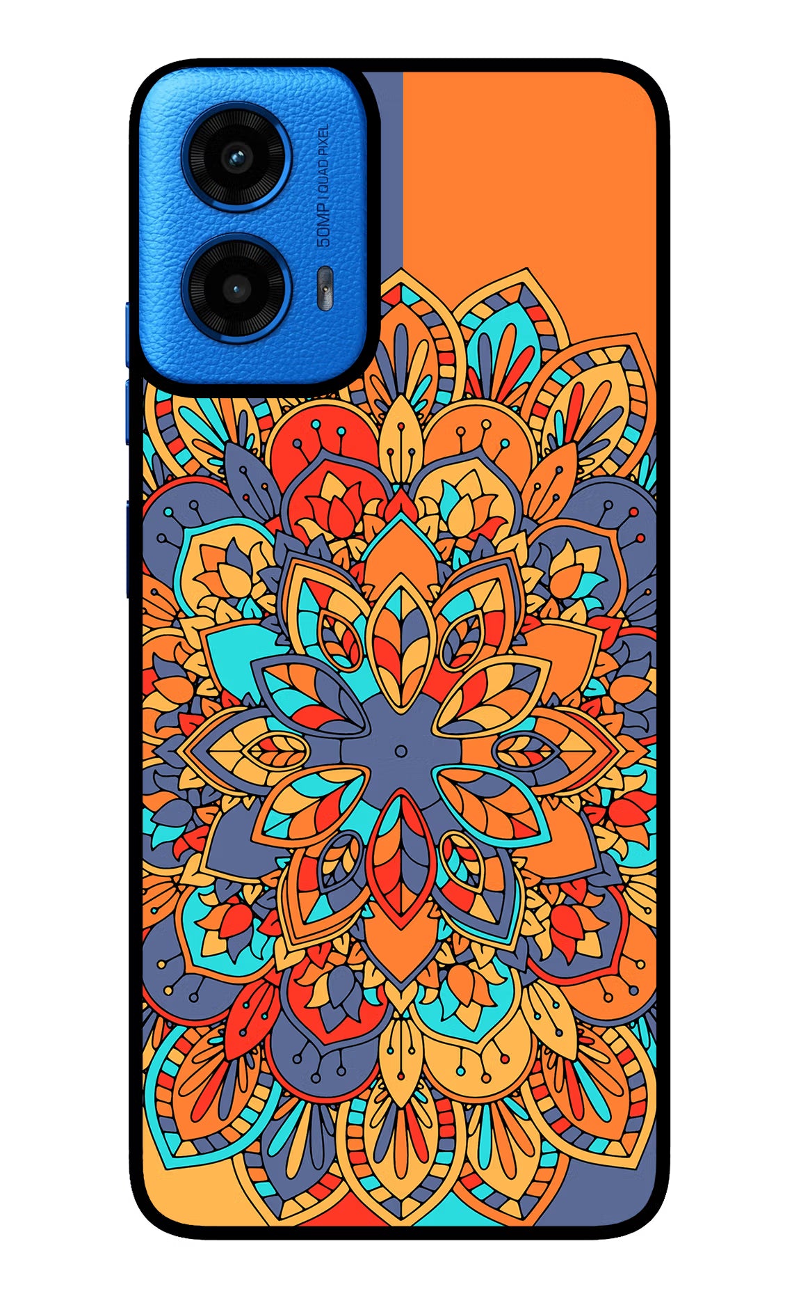 Color Mandala Moto G45 Glass Case - Color Mandala Moto G45 Glass Case Color Mandala Moto G45 Glass Case