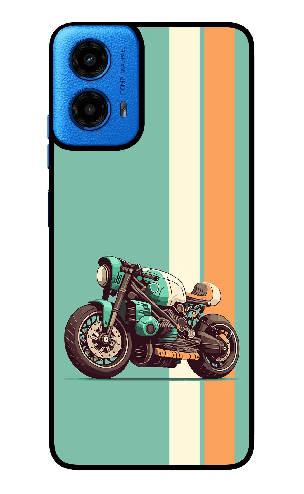 Striped Moto Drift Moto G45 Glass Case - Striped Moto Drift Moto G45 Glass Case Striped Moto Drift Moto G45 Glass Case