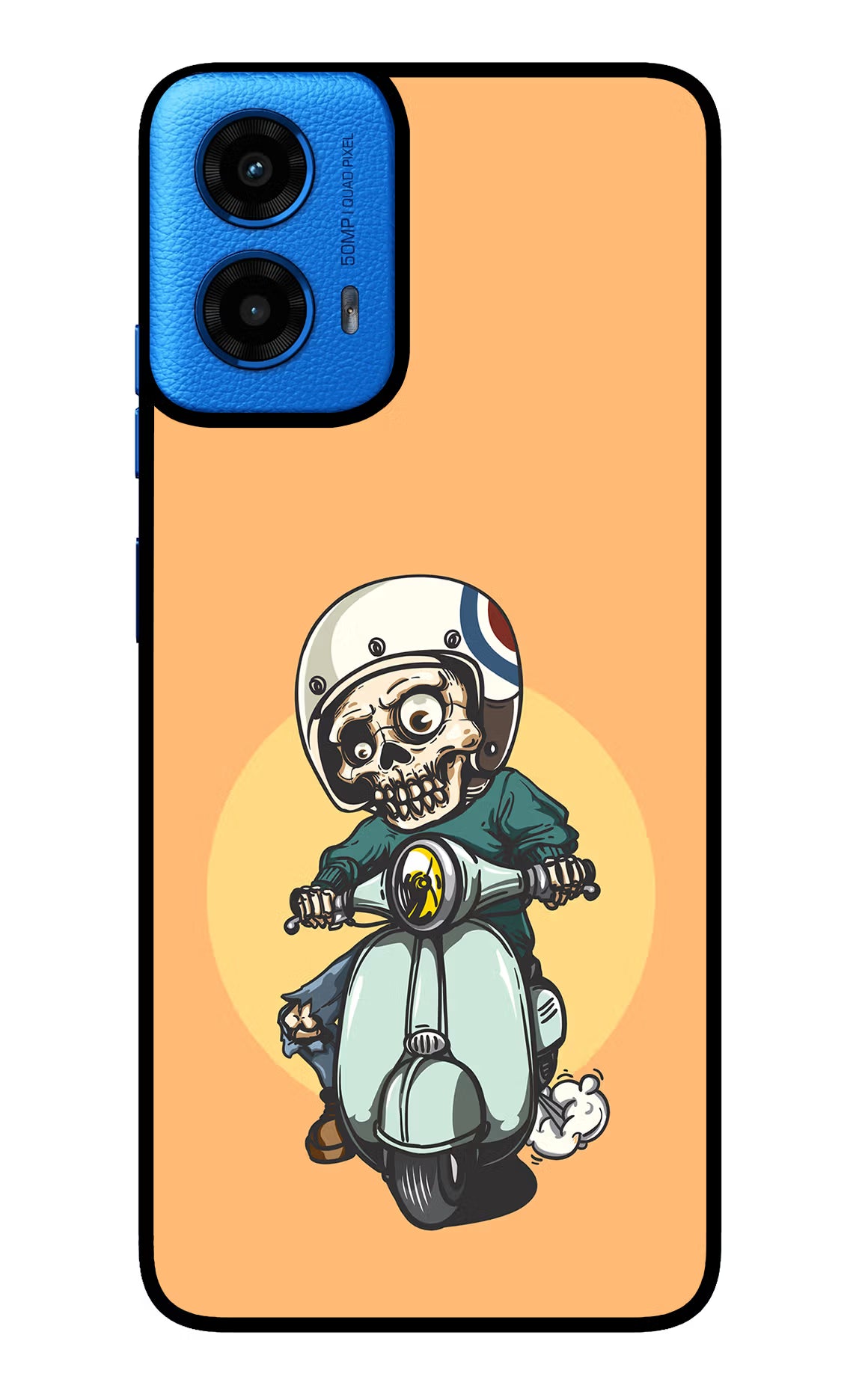 Undead Biker Moto G45 Glass Case - Undead Biker Moto G45 Glass Case Undead Biker Moto G45 Glass Case