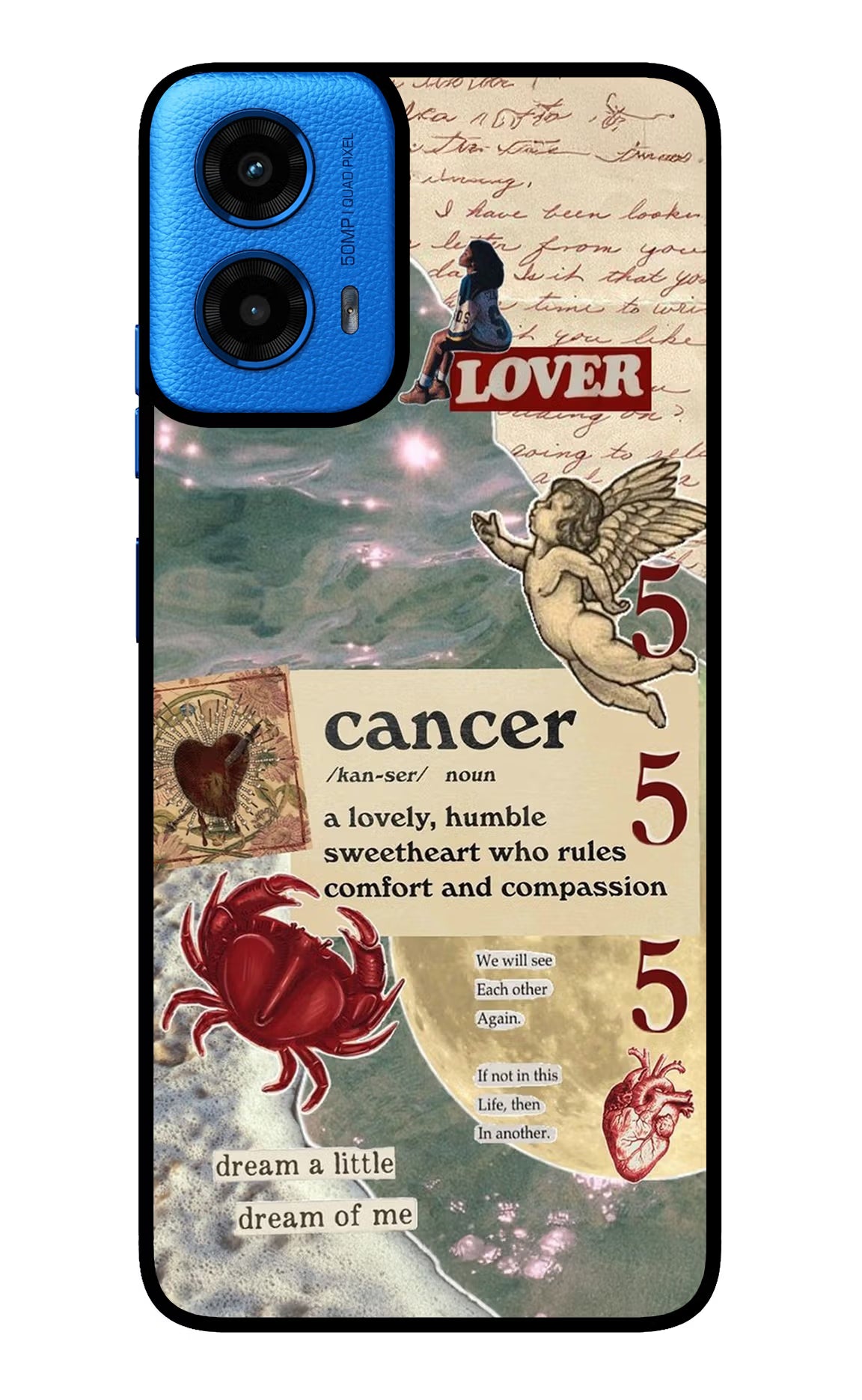 Cancer Zodiac Moto G45 Glass Case - Cancer Zodiac Moto G45 Glass Case Cancer Zodiac Moto G45 Glass Case