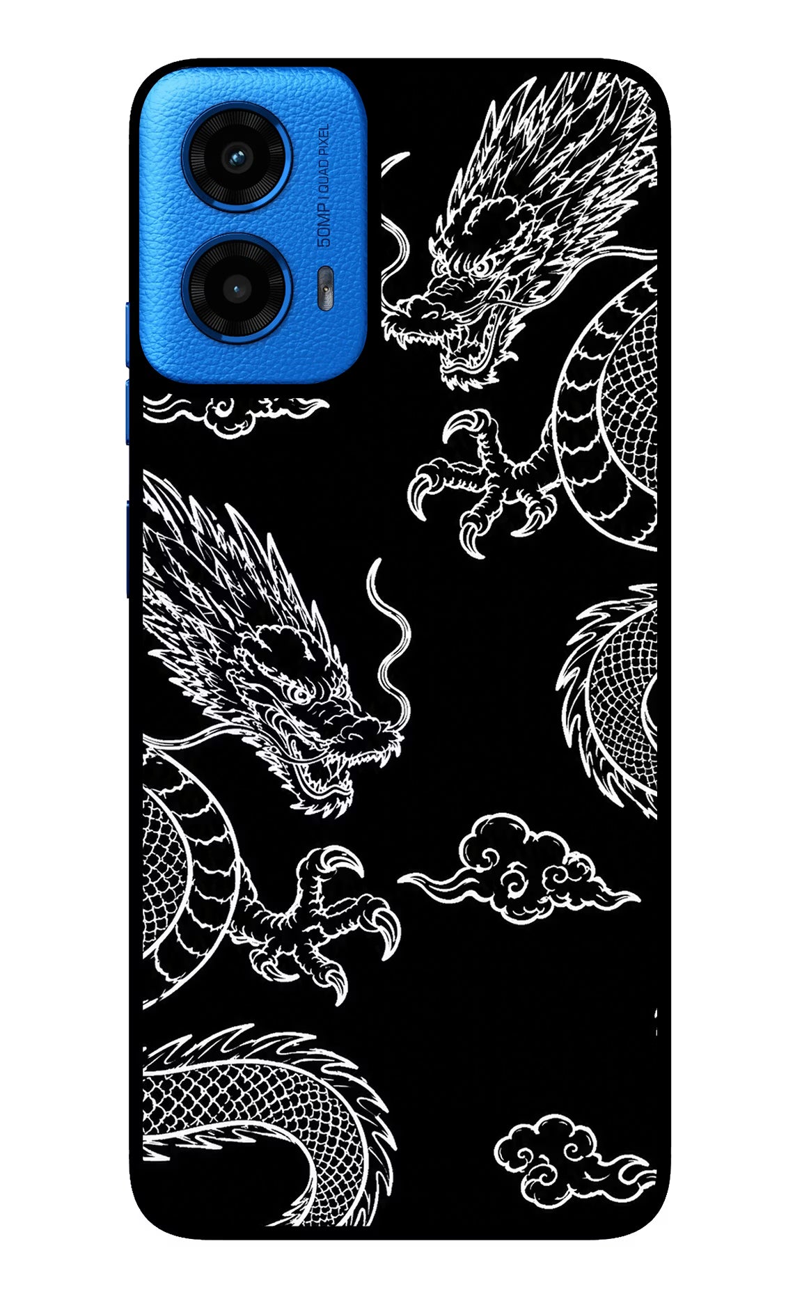Twin Dragons Moto G45 Glass Case - Twin Dragons Moto G45 Glass Case Twin Dragons Moto G45 Glass Case