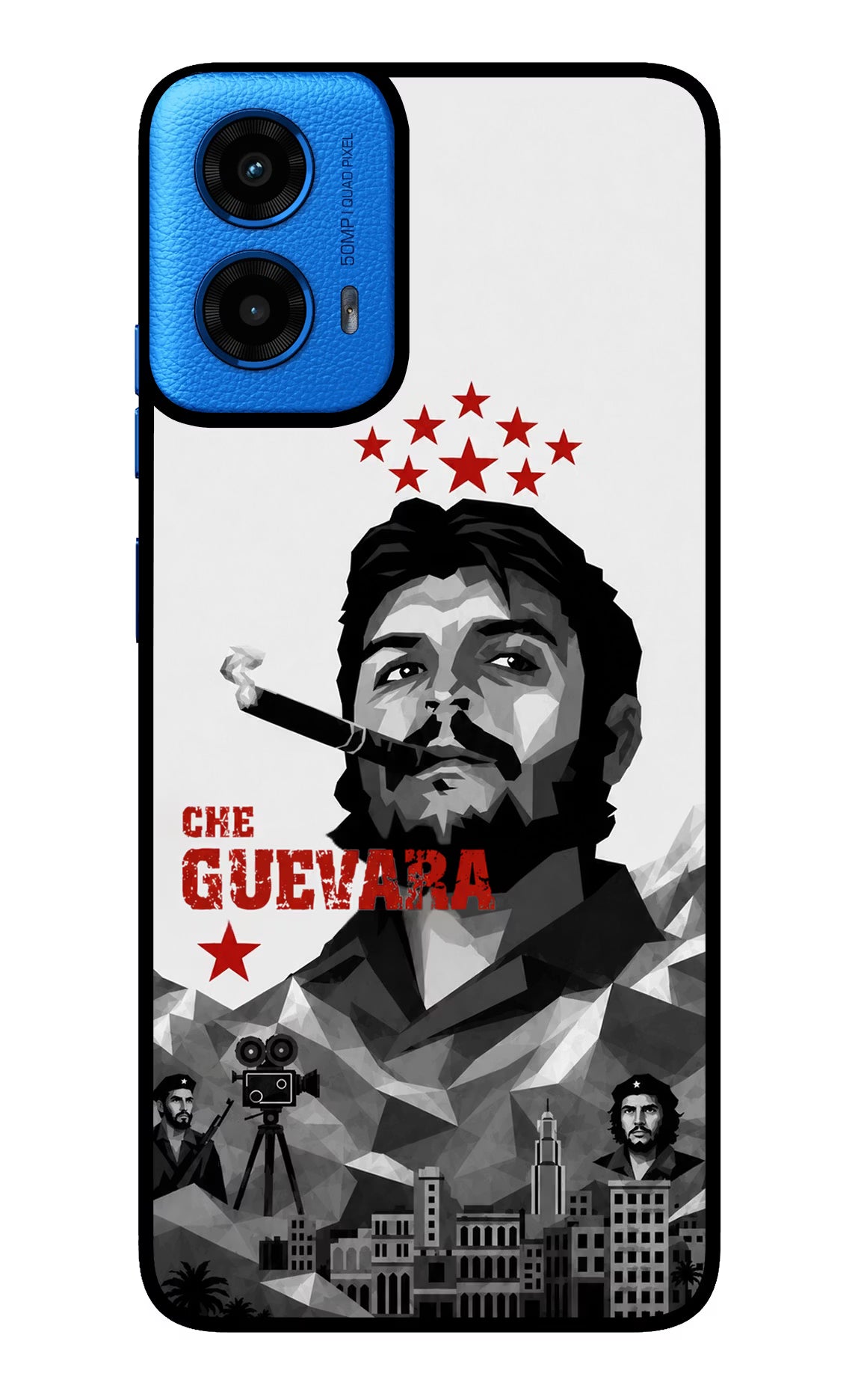 Che Guevara Iconic Moto G45 Glass Case - Che Guevara Iconic Moto G45 Glass Case Che Guevara Iconic Moto G45 Glass Case