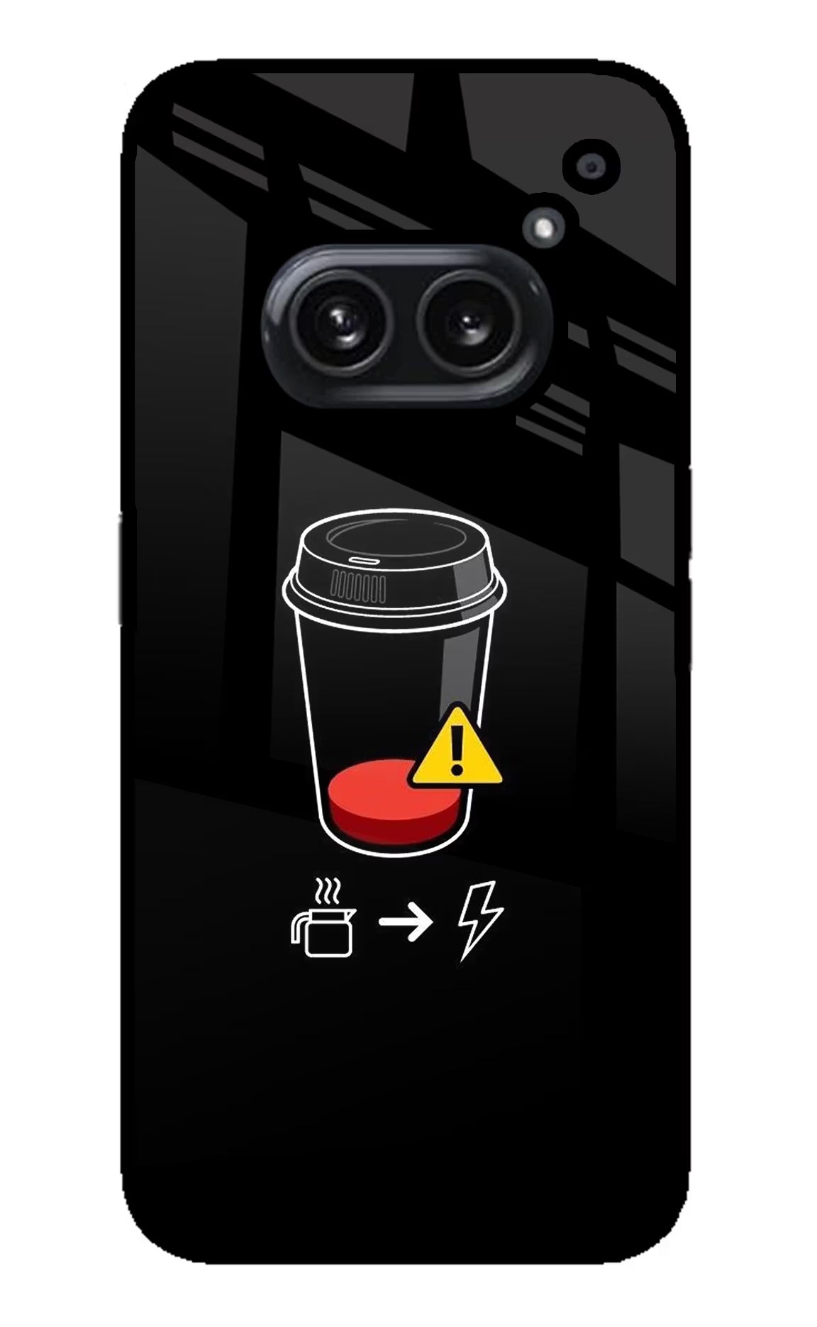 Coffee Nothing Phone 2A Plus Glass Case - Coffee Nothing Phone 2A Plus Glass Case Coffee Nothing Phone 2A Plus Glass Case