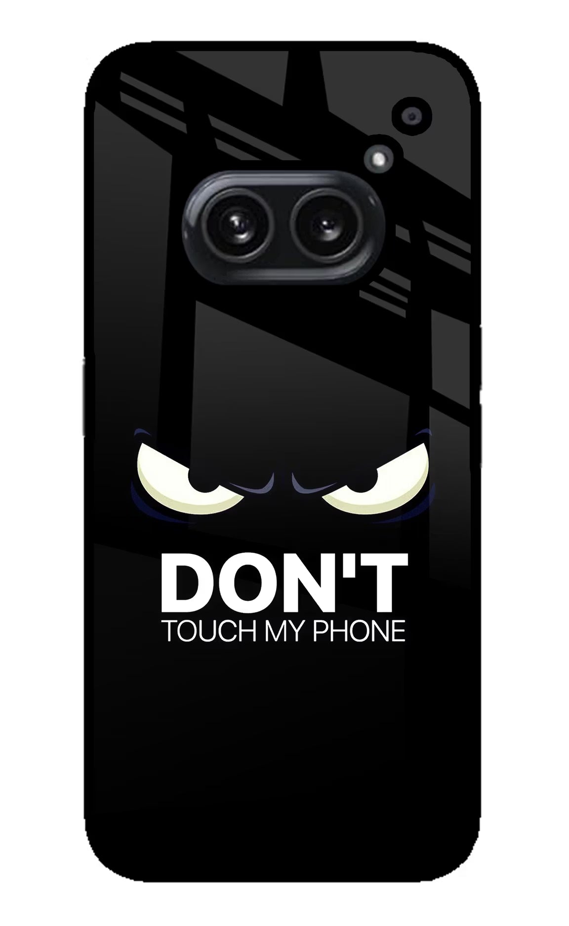 Don'T Touch My Phone Nothing Phone 2A Plus Back Cover - Don'T Touch My Phone Nothing Phone 2A Plus Glass Case Back Cover by Casekaro Don'T Touch My Phone Nothing Phone 2A Plus Glass Case Back Cover by Casekaro