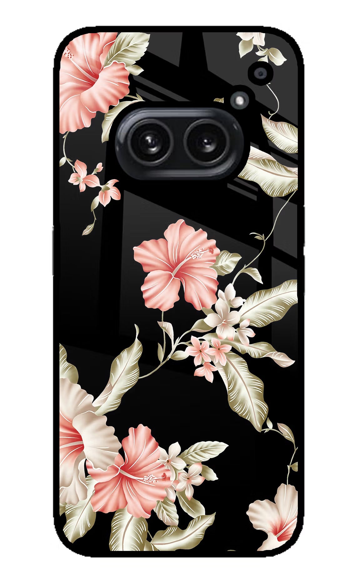 Flowers Nothing Phone 2A Plus Back Cover - Flowers Nothing Phone 2A Plus Glass Case Back Cover by Casekaro Flowers Nothing Phone 2A Plus Glass Case Back Cover by Casekaro