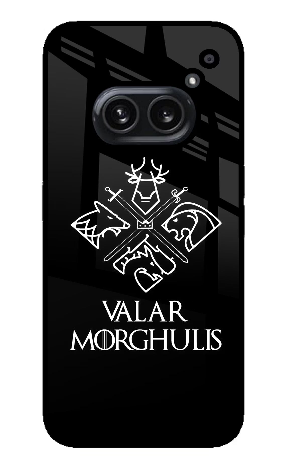 Valar Morghulis | Game Of Thrones Nothing Phone 2A Plus Back Cover - Valar Morghulis | Game Of Thrones Nothing Phone 2A Plus Glass Case Back Cover by Casekaro Valar Morghulis | Game Of Thrones Nothing Phone 2A Plus Glass Case Back Cover by Casekaro