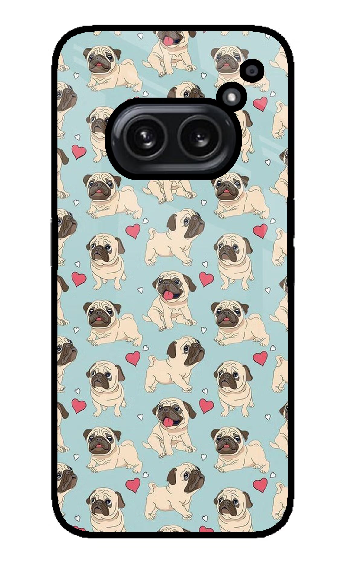 Pug Dog Nothing Phone 2A Plus Back Cover - Pug Dog Nothing Phone 2A Plus Glass Case Back Cover by Casekaro Pug Dog Nothing Phone 2A Plus Glass Case Back Cover by Casekaro