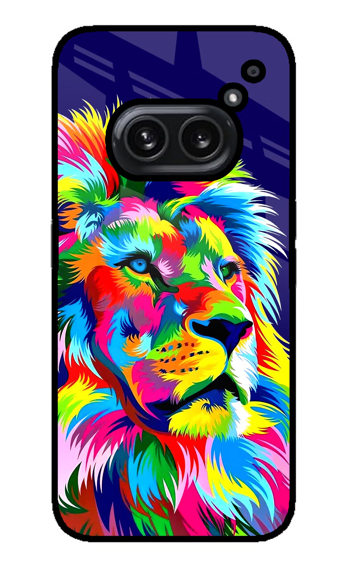 Vector Art Lion Nothing Phone 2A Plus Back Cover - Vector Art Lion Nothing Phone 2A Plus Glass Case Back Cover by Casekaro Vector Art Lion Nothing Phone 2A Plus Glass Case Back Cover by Casekaro