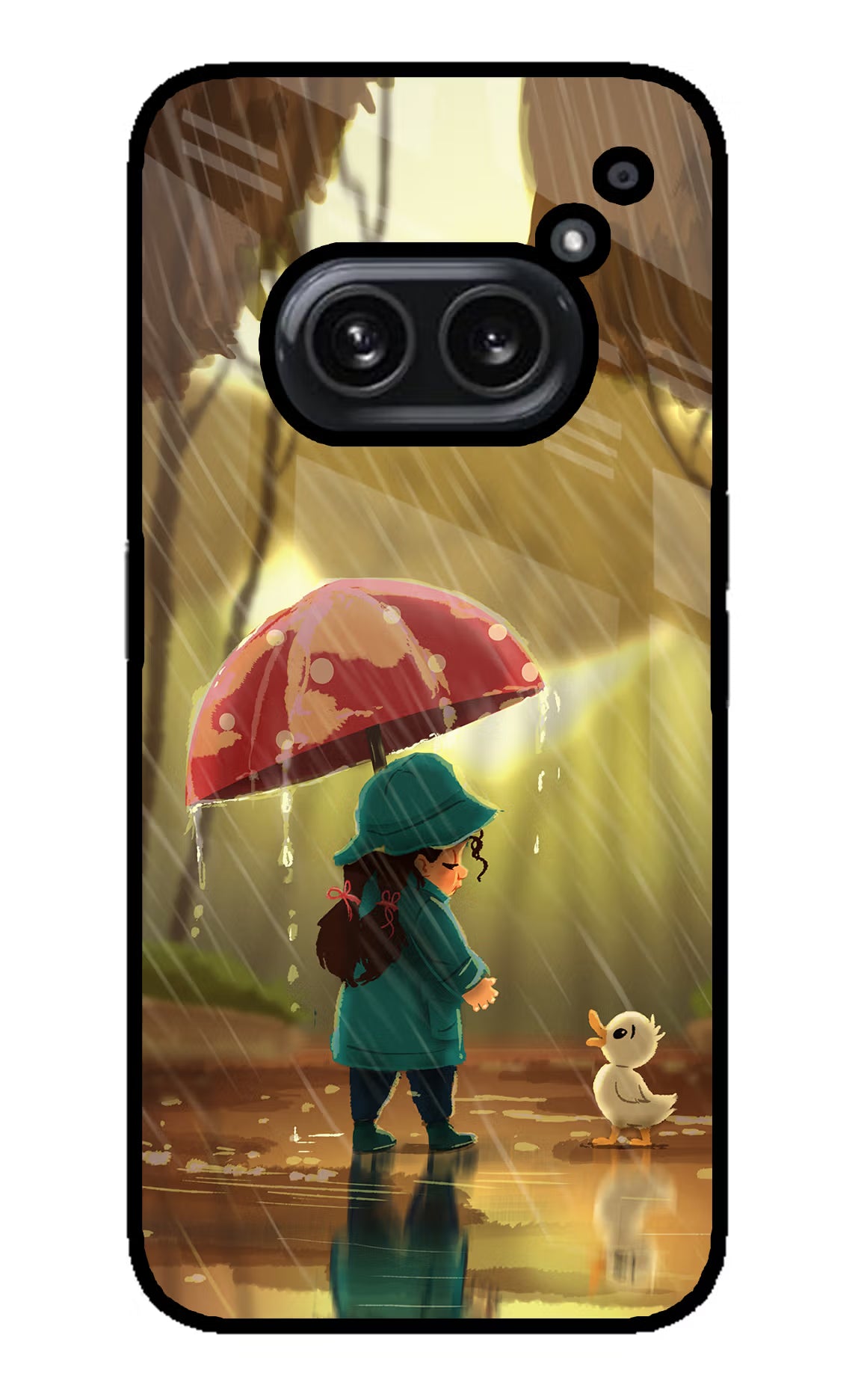 Rainy Day Nothing Phone 2A Plus Back Cover - Rainy Day Nothing Phone 2A Plus Glass Case Back Cover by Casekaro Rainy Day Nothing Phone 2A Plus Glass Case Back Cover by Casekaro