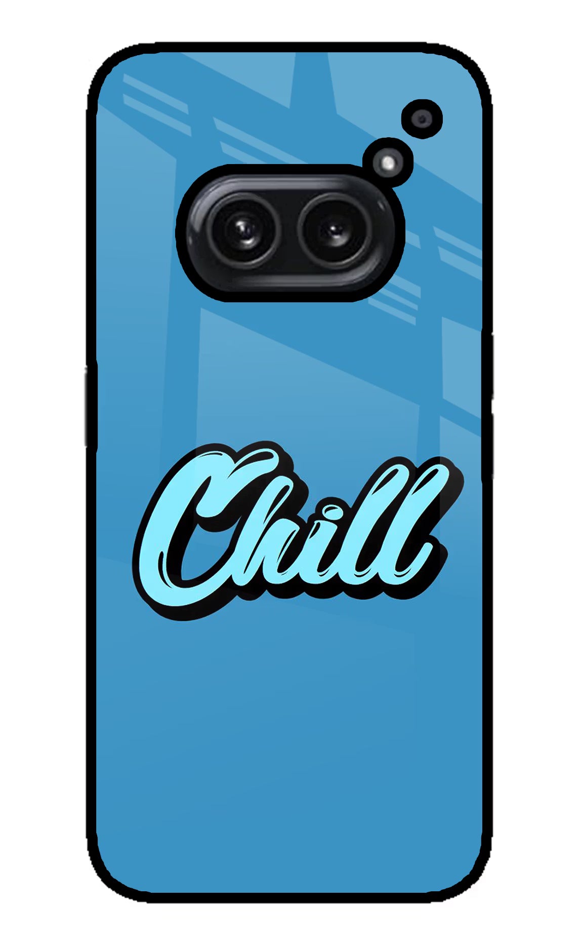 Chill Nothing Phone 2A Plus Glass Case Back Cover by Casekaro