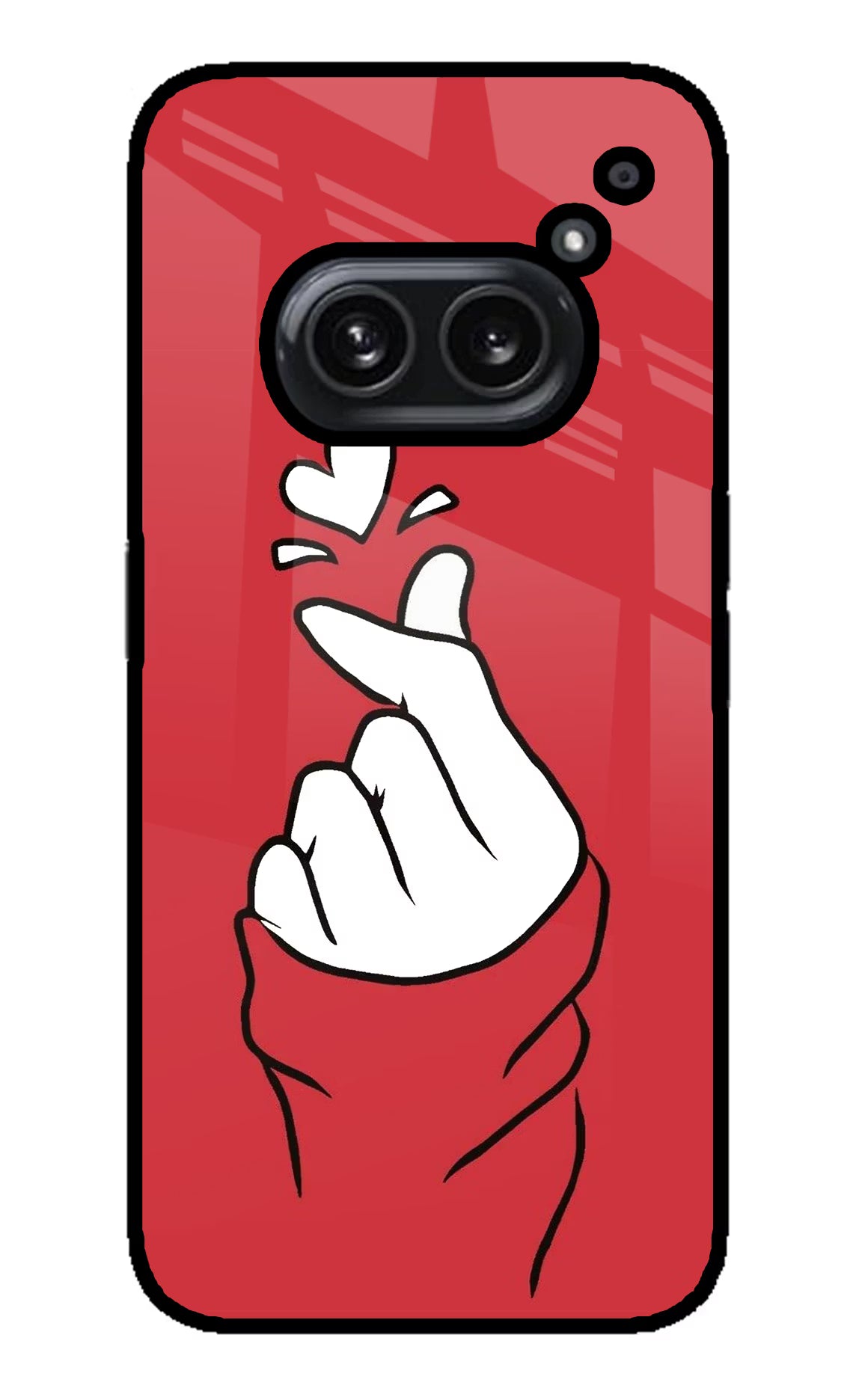 Korean Love Sign Nothing Phone 2A Plus Glass Case - Korean Love Sign Nothing Phone 2A Plus Glass Case Korean Love Sign Nothing Phone 2A Plus Glass Case