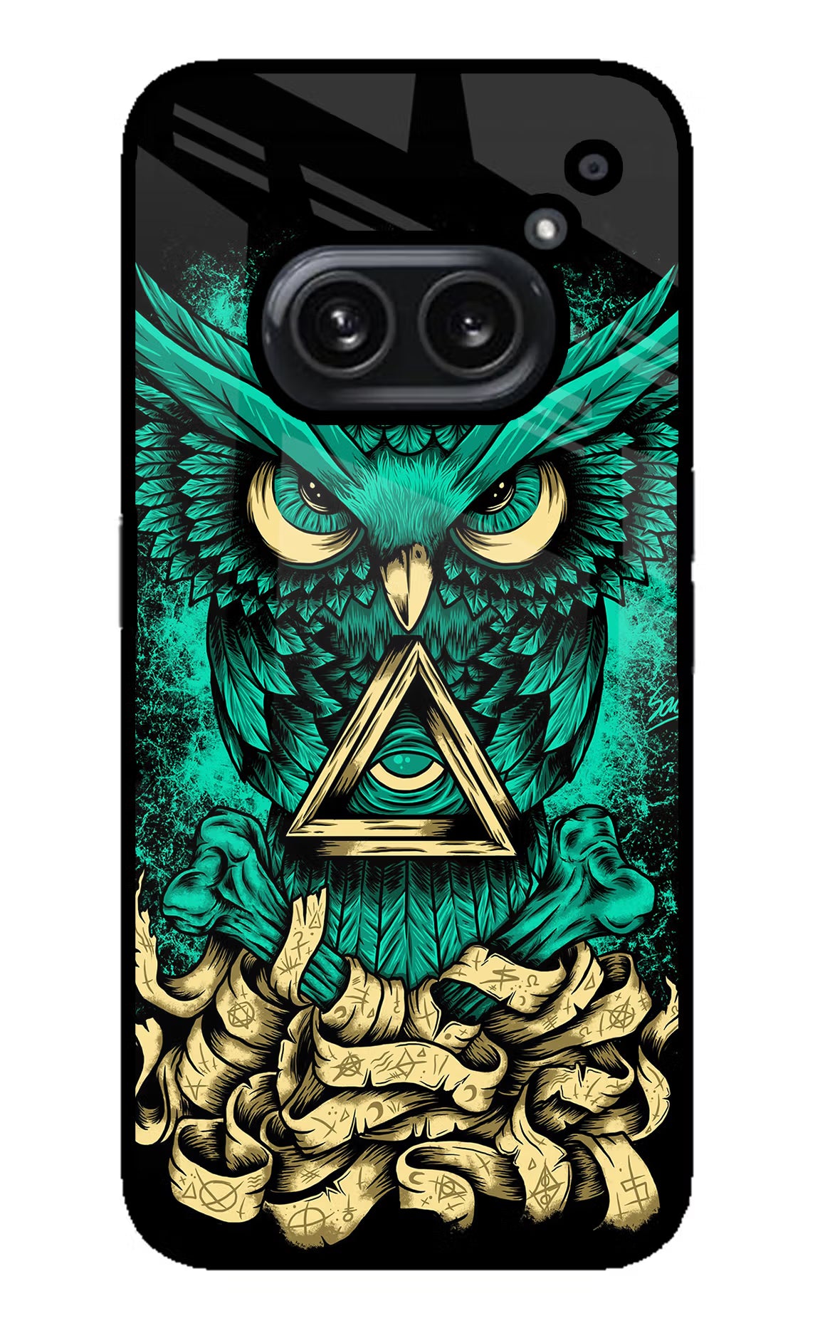 Green Owl Nothing Phone 2A Plus Glass Case - Green Owl Nothing Phone 2A Plus Glass Case Green Owl Nothing Phone 2A Plus Glass Case