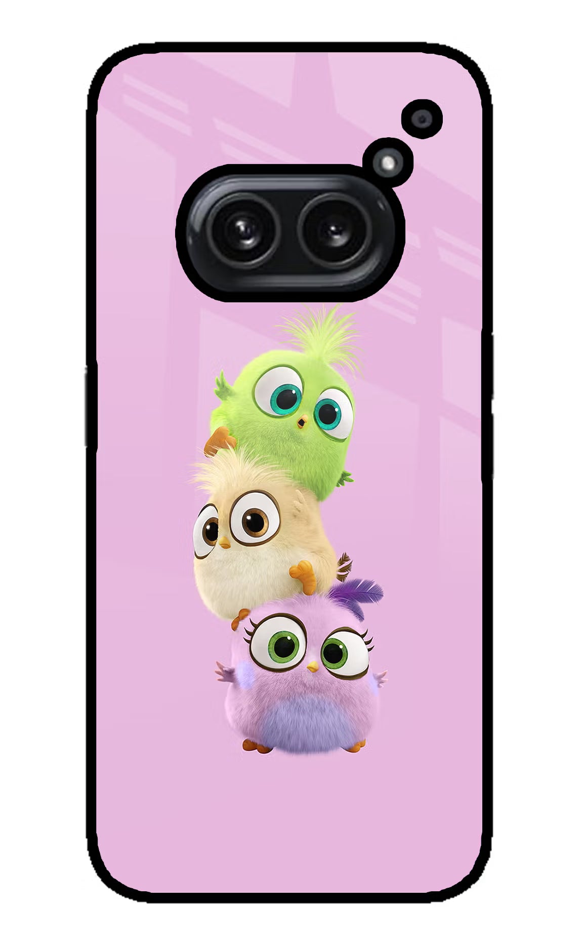 Cute Little Birds Nothing Phone 2A Plus Glass Case Back Cover by Casekaro