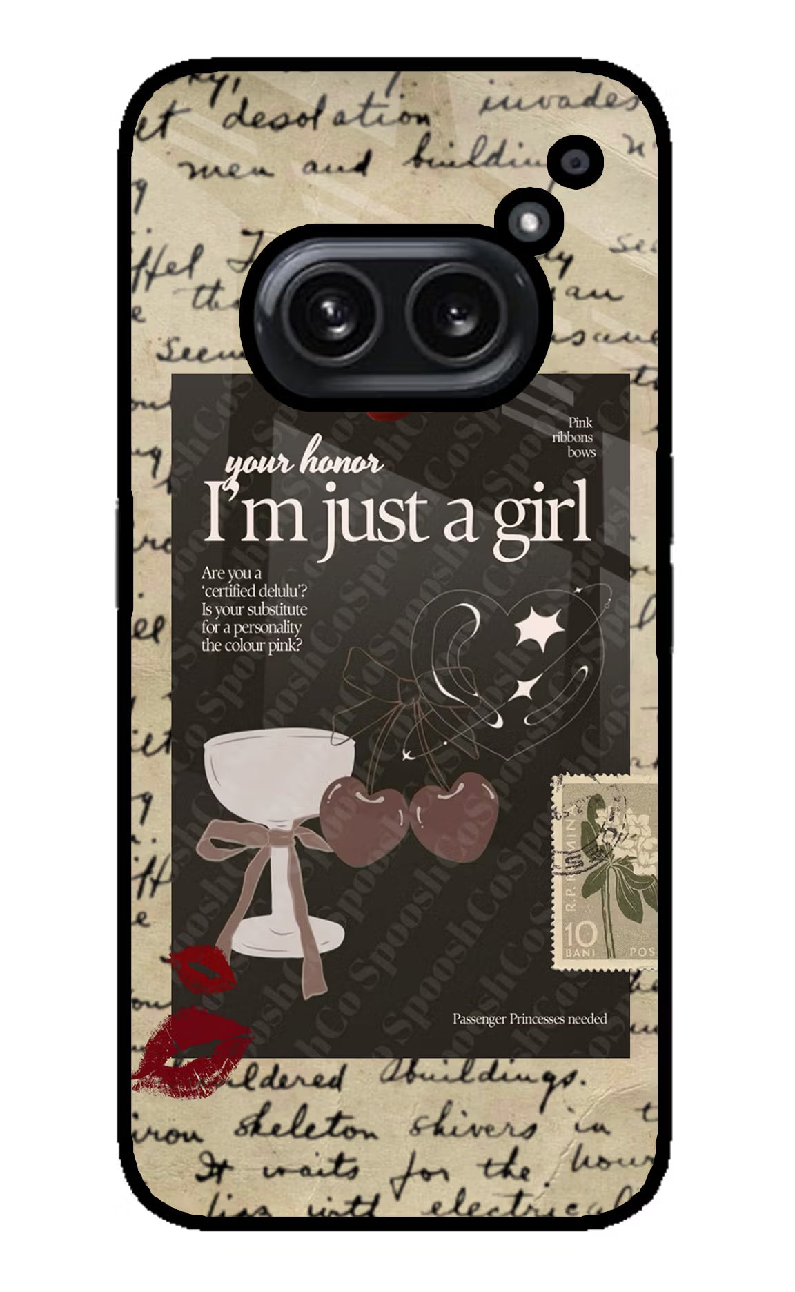 I am just a girl Nothing Phone 2A Plus Glass Case - I am just a girl Nothing Phone 2A Plus Glass Case I am just a girl Nothing Phone 2A Plus Glass Case