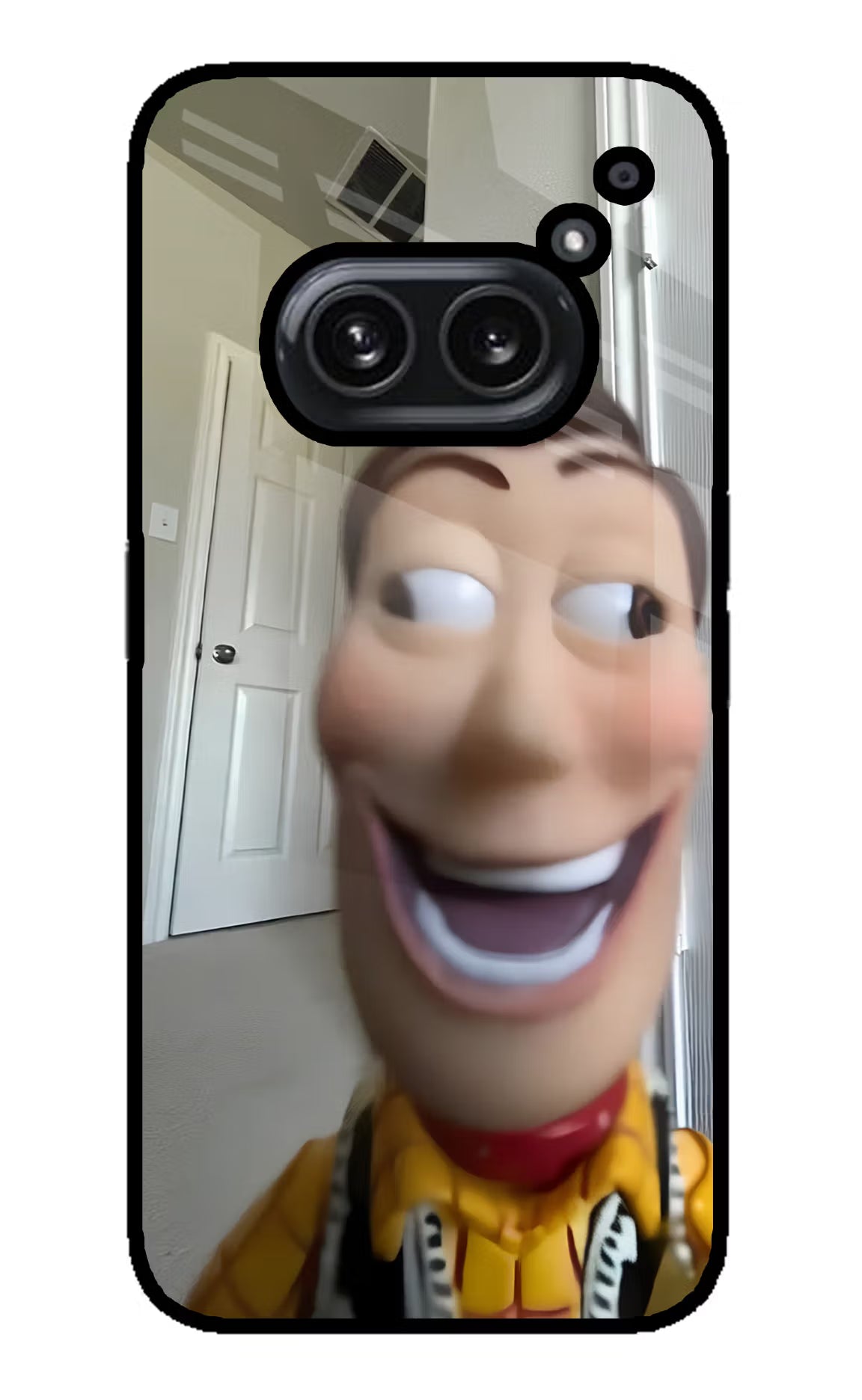 Side Eye Woody Nothing Phone 2A Plus Glass Case - Side Eye Woody Nothing Phone 2A Plus Glass Case Side Eye Woody Nothing Phone 2A Plus Glass Case