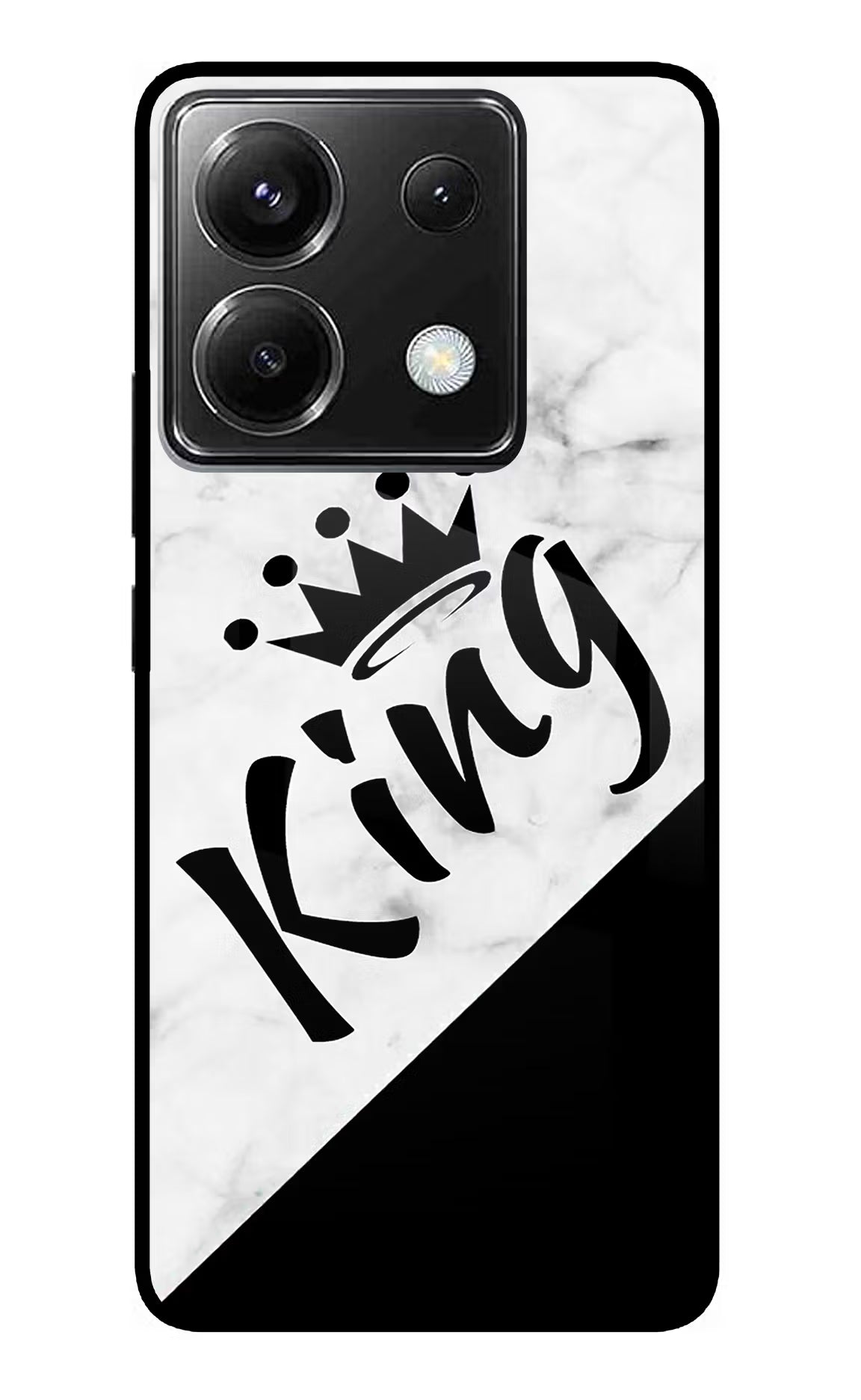 King Poco X6 Back Cover - King Poco X6 Glass Case Back Cover by Casekaro King Poco X6 Glass Case Back Cover by Casekaro