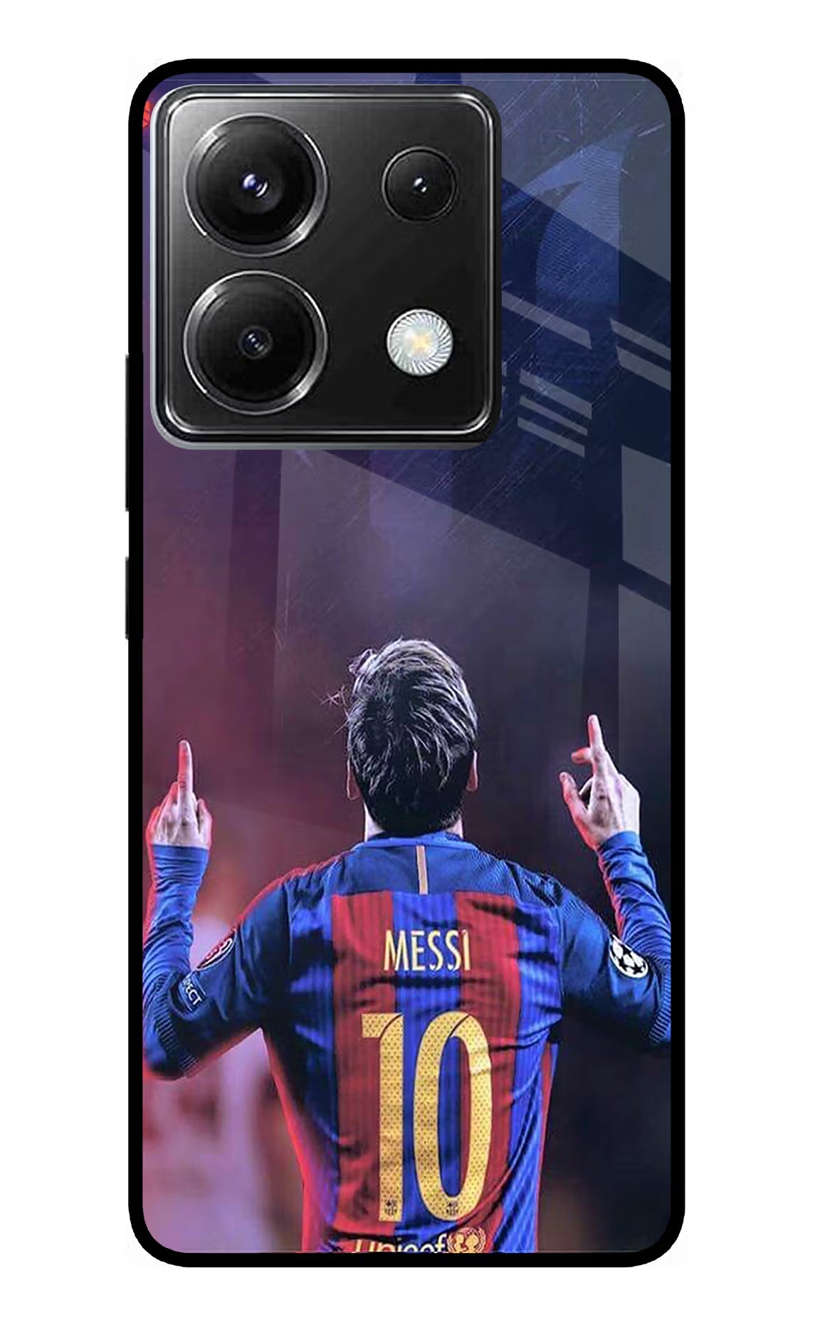 Messi Poco X6 Back Cover - Messi Poco X6 Glass Case Back Cover by Casekaro Messi Poco X6 Glass Case Back Cover by Casekaro