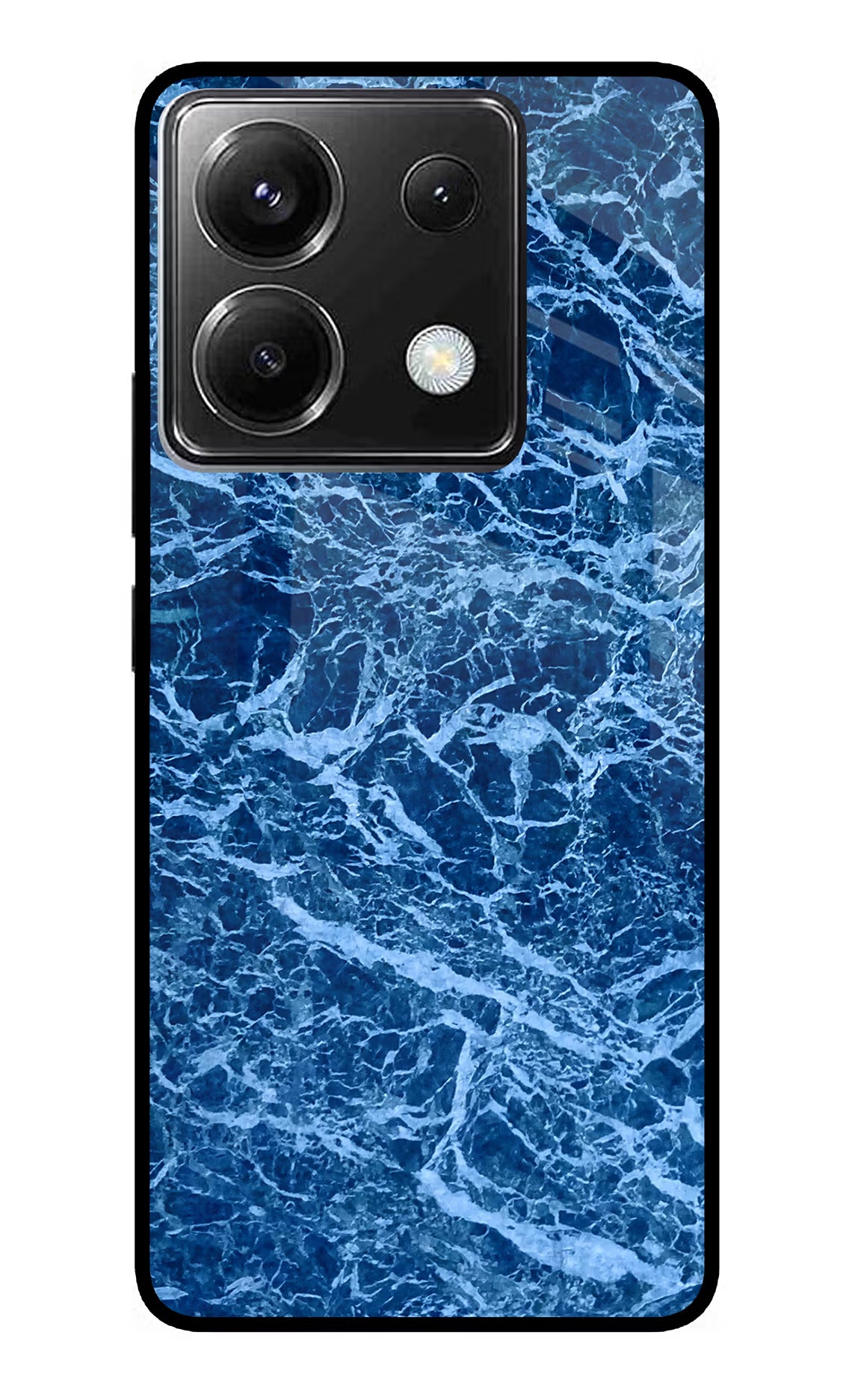 Blue Marble Poco X6 Glass Case - Blue Marble Poco X6 Glass Case Blue Marble Poco X6 Glass Case