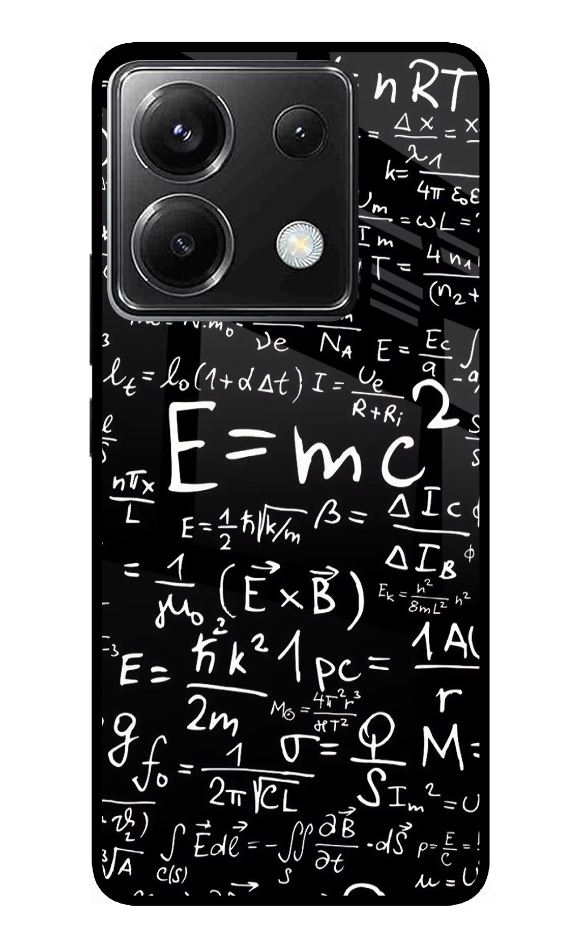 Physics Formula Poco X6 Back Cover - Physics Formula Poco X6 Glass Case Back Cover by Casekaro Physics Formula Poco X6 Glass Case Back Cover by Casekaro