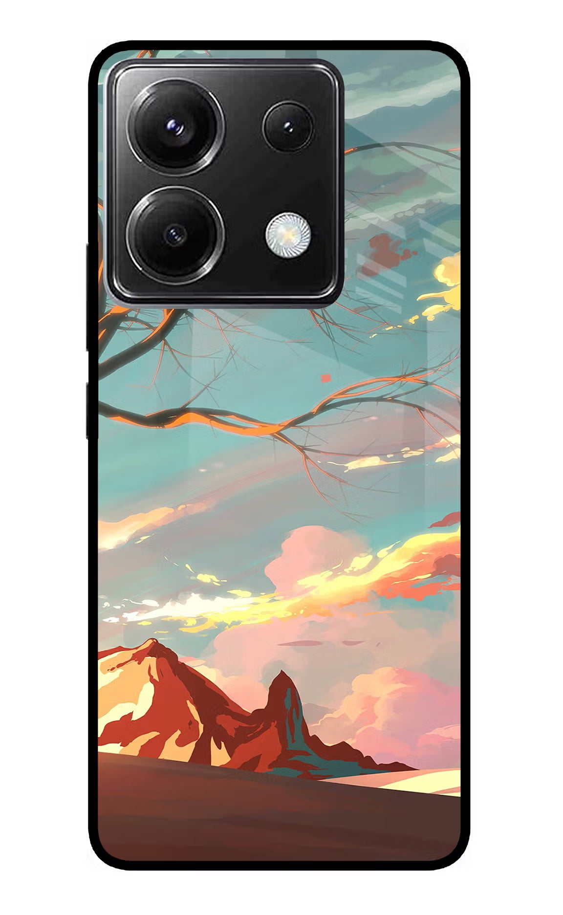 Scenery Poco X6 Back Cover - Scenery Poco X6 Glass Case Back Cover by Casekaro Scenery Poco X6 Glass Case Back Cover by Casekaro