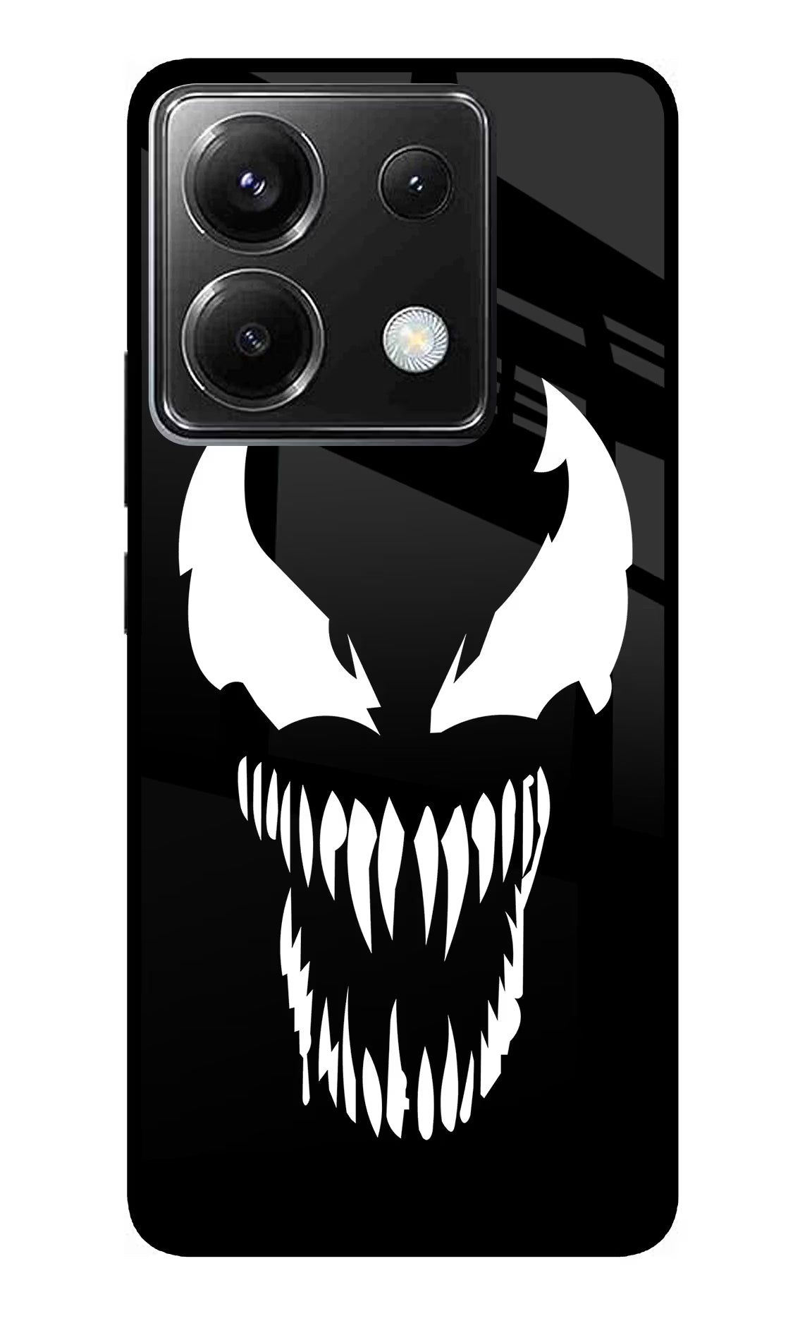 Venom Poco X6 Back Cover - Venom Poco X6 Glass Case Back Cover by Casekaro Venom Poco X6 Glass Case Back Cover by Casekaro