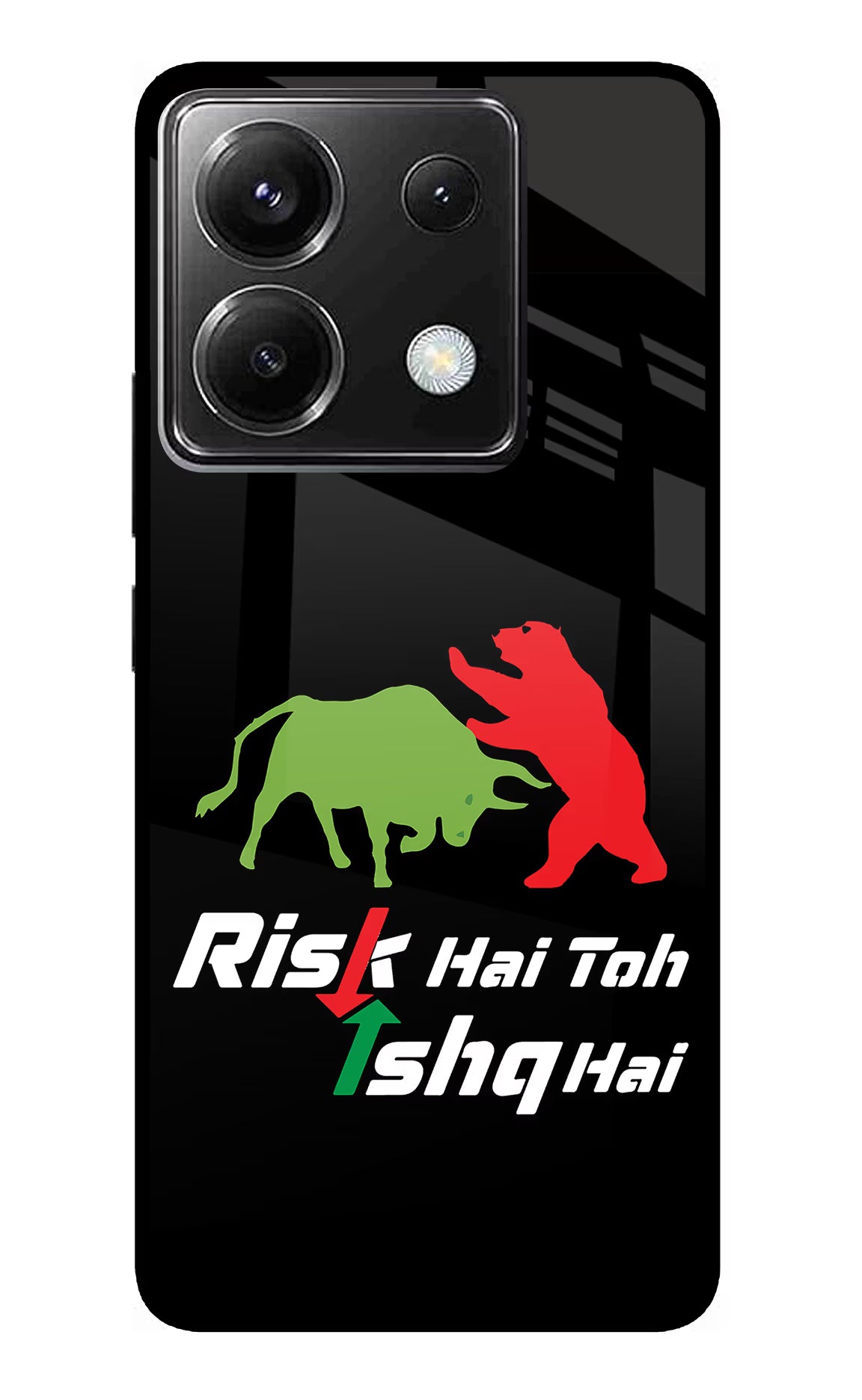 Risk Hai Toh Ishq Hai Poco X6 Glass Case - Risk Hai Toh Ishq Hai Poco X6 Glass Case Risk Hai Toh Ishq Hai Poco X6 Glass Case