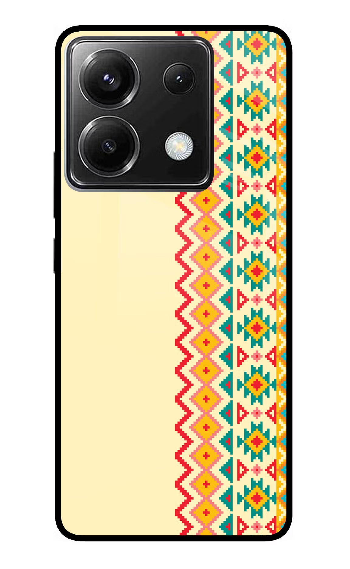 Ethnic Seamless Poco X6 Glass Case - Ethnic Seamless Poco X6 Glass Case Ethnic Seamless Poco X6 Glass Case