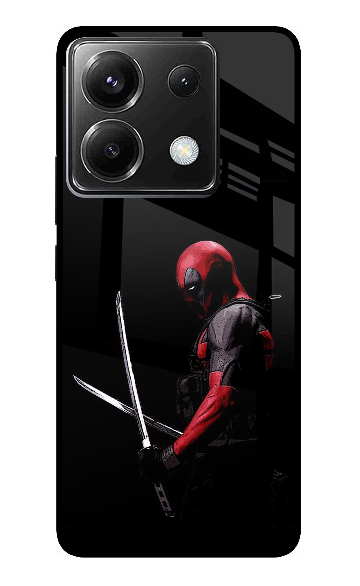 Deadpool Poco X6 Glass Case - Deadpool Poco X6 Glass Case Deadpool Poco X6 Glass Case