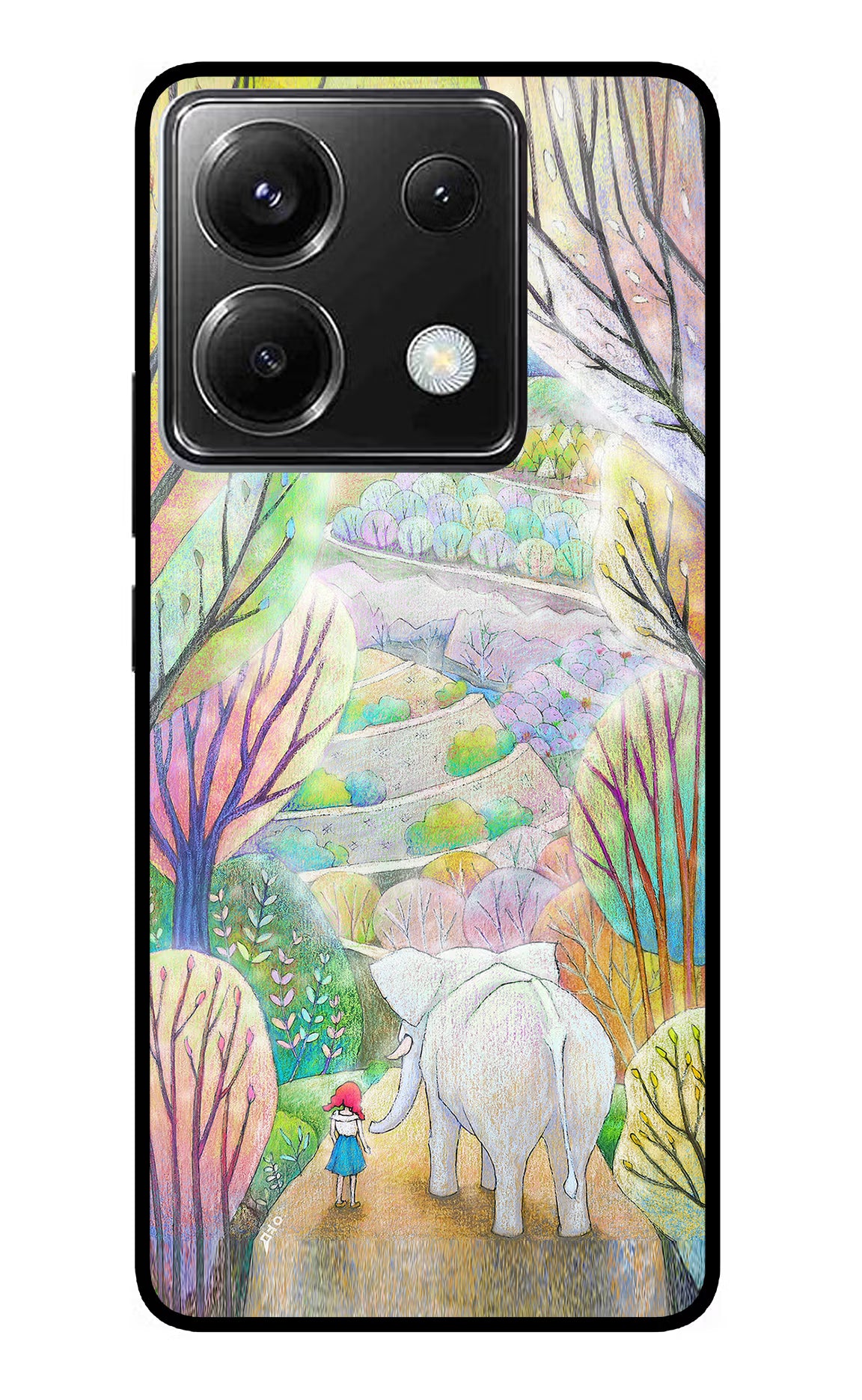 Nature Painting Poco X6 Glass Case - Nature Painting Poco X6 Glass Case Nature Painting Poco X6 Glass Case