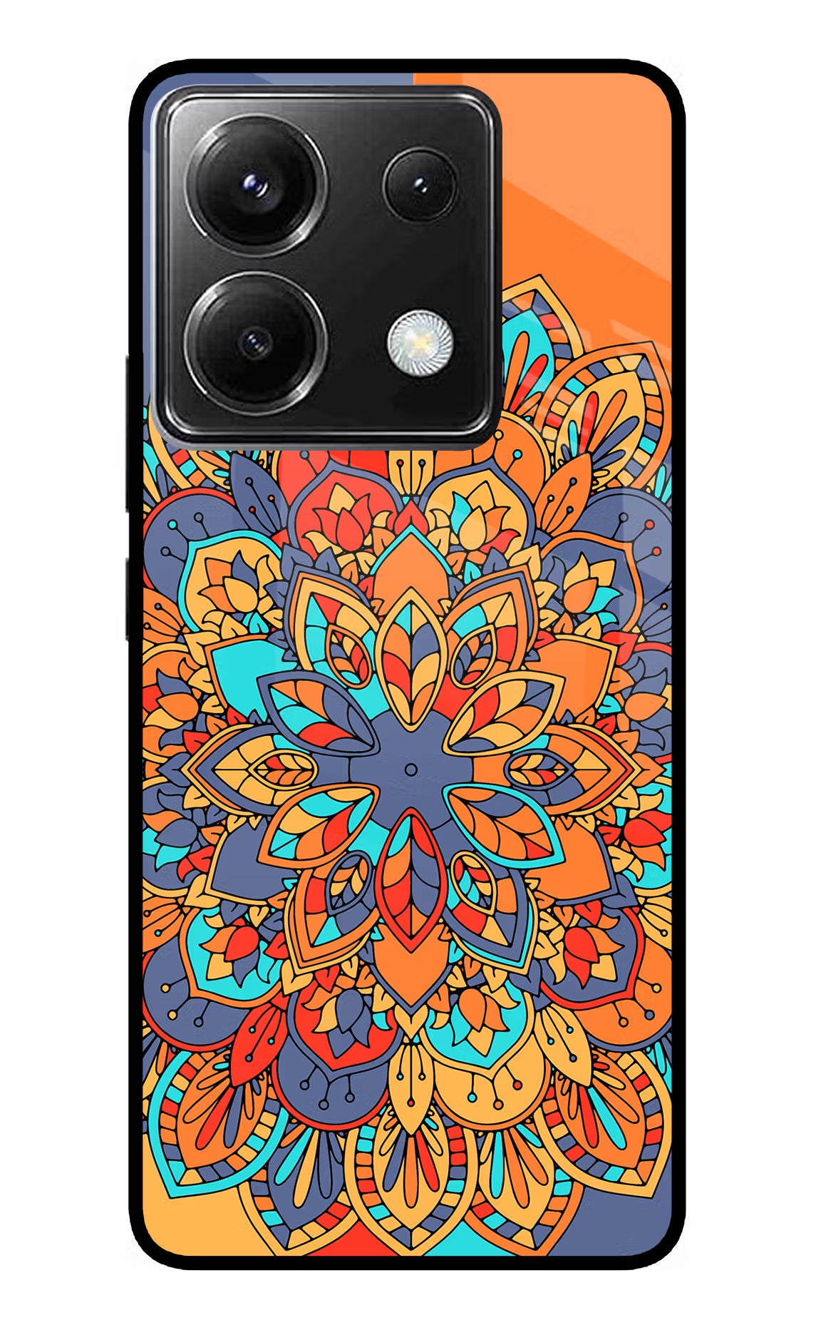 Color Mandala Poco X6 Glass Case - Color Mandala Poco X6 Glass Case Color Mandala Poco X6 Glass Case