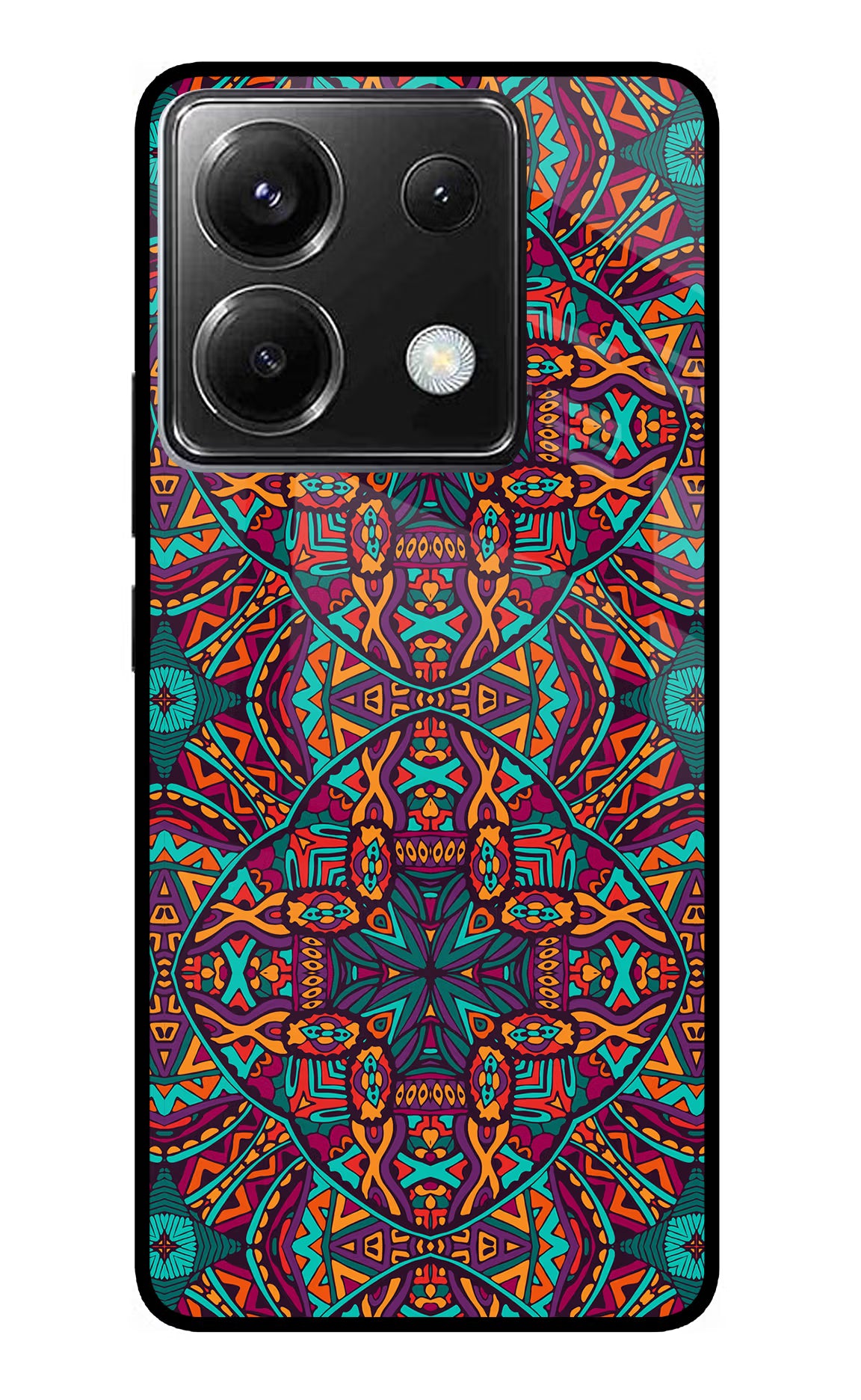 Colour Mandala Poco X6 Glass Case - Colour Mandala Poco X6 Glass Case Colour Mandala Poco X6 Glass Case