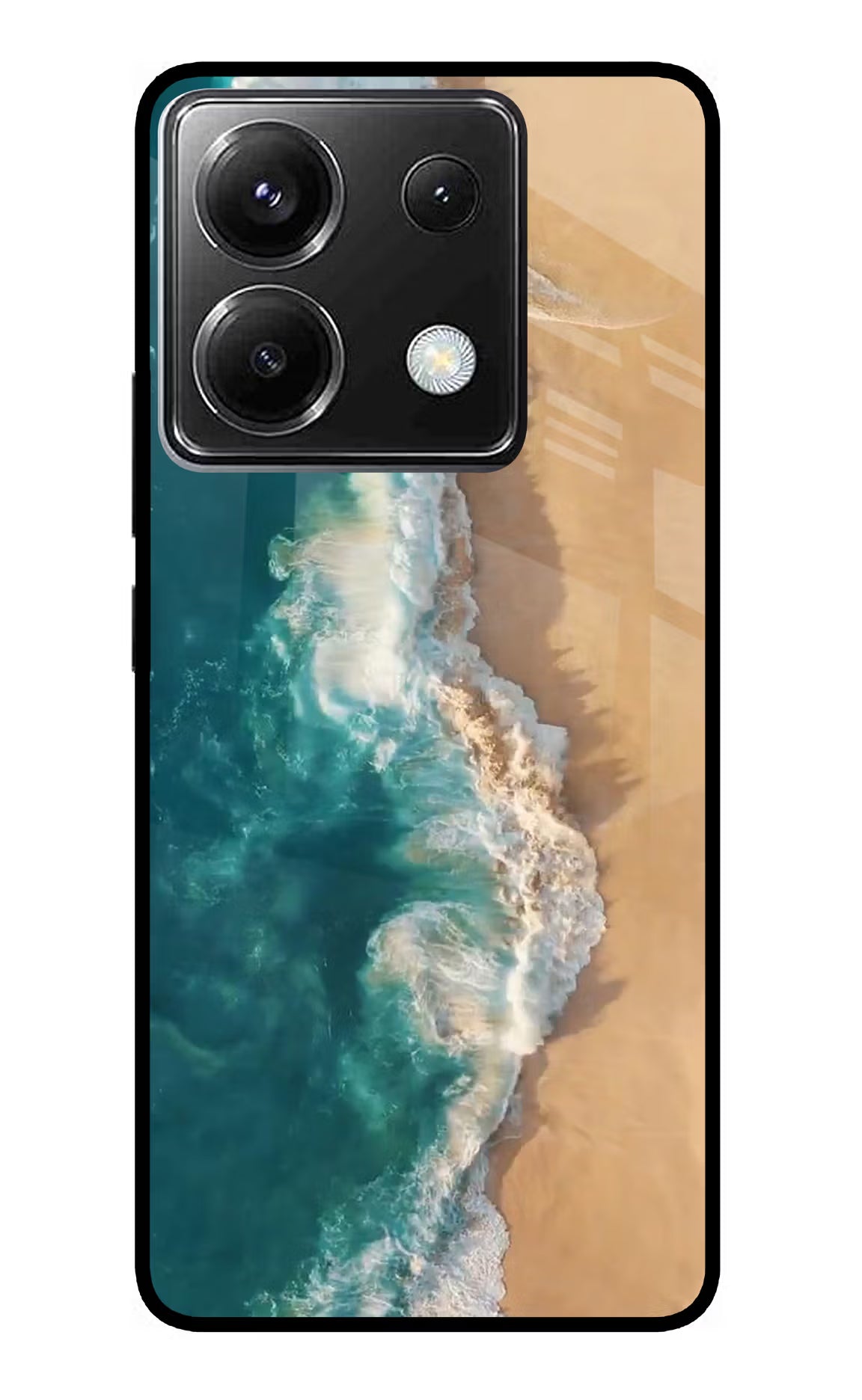 Ocean Beach Poco X6 Glass Case - Ocean Beach Poco X6 Glass Case Ocean Beach Poco X6 Glass Case