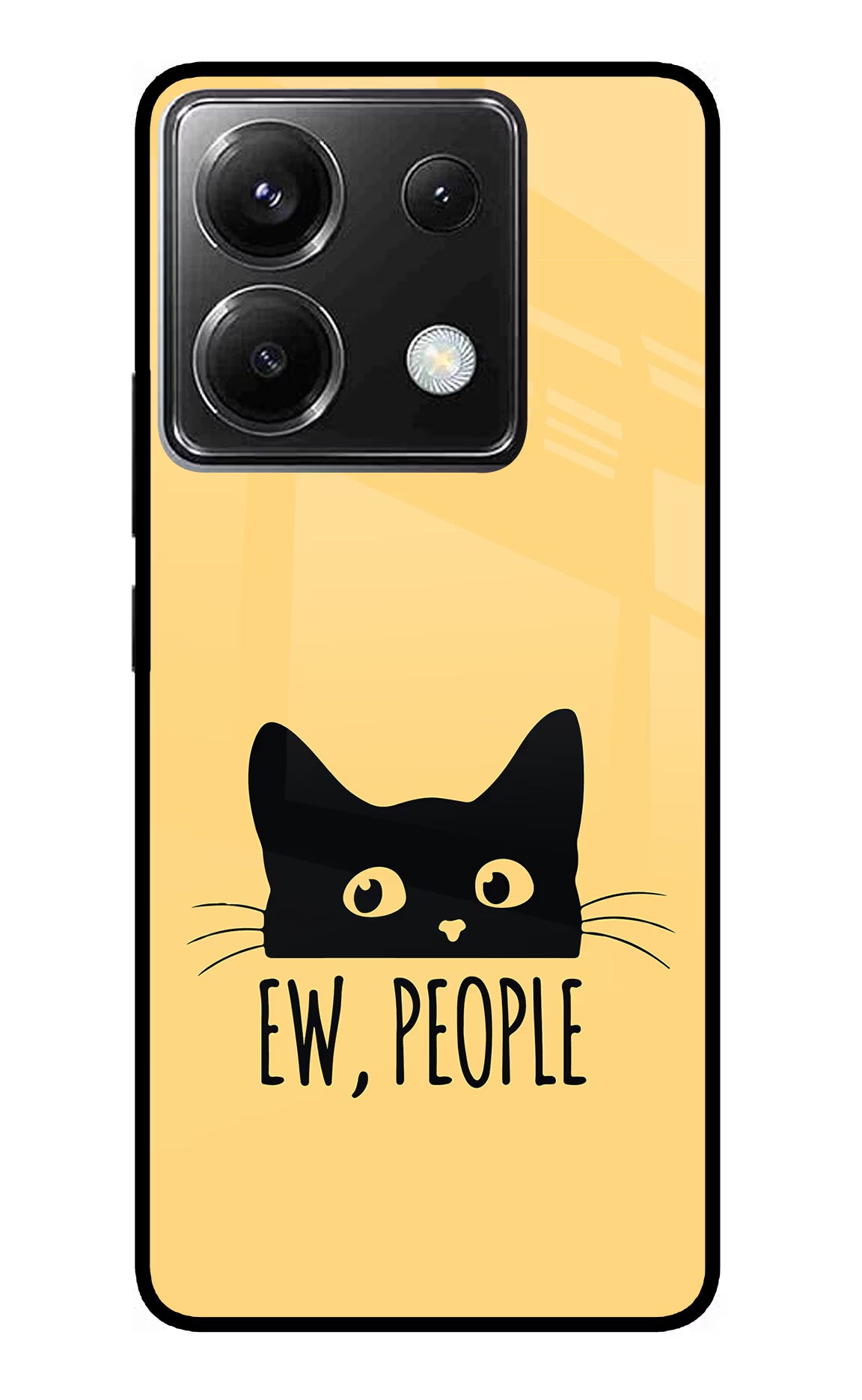 Ew People Catitude Poco X6 Glass Case - Ew People Catitude Poco X6 Glass Case Ew People Catitude Poco X6 Glass Case