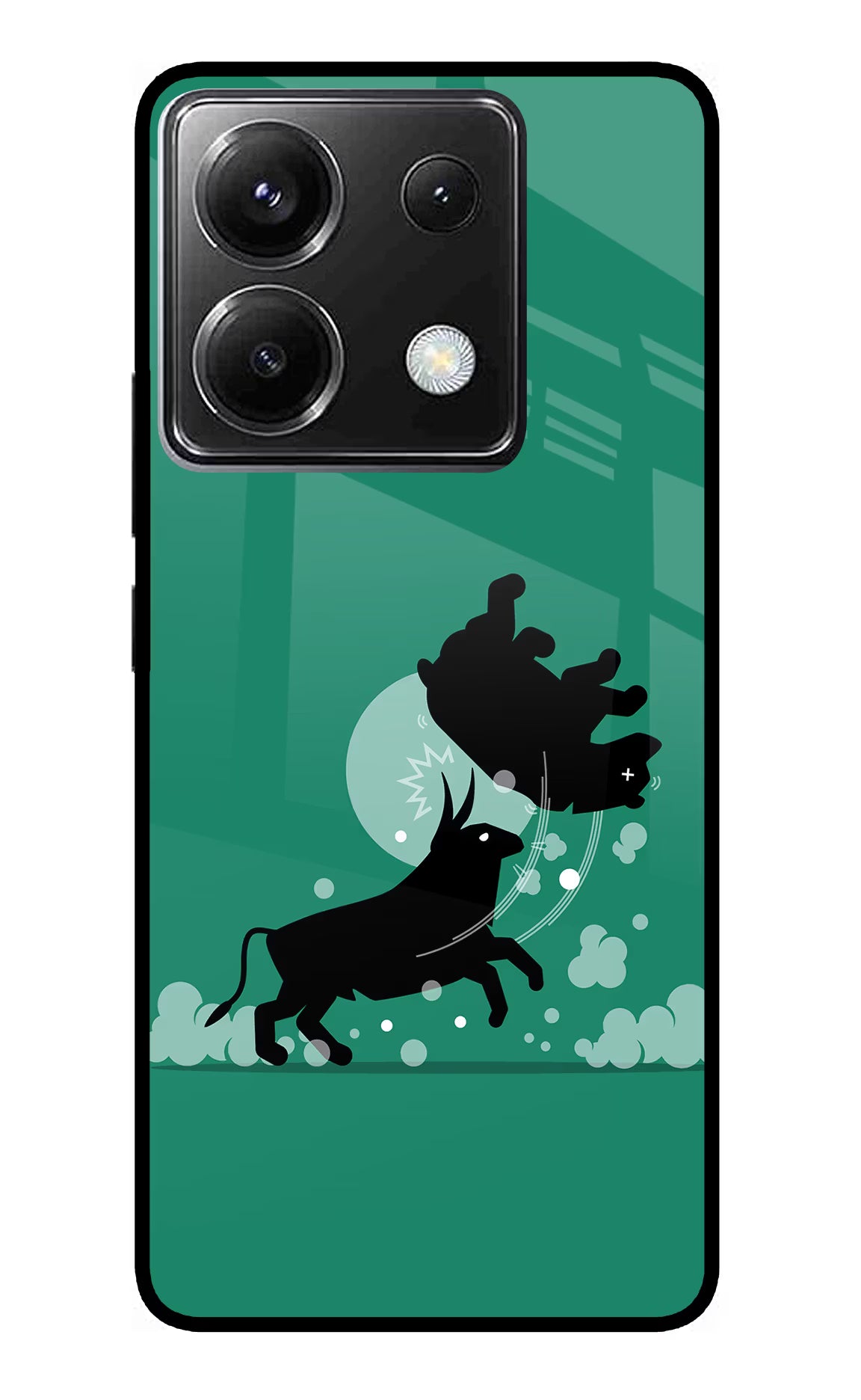 Bull Conqueror Poco X6 Glass Case - Bull Conqueror Poco X6 Glass Case Bull Conqueror Poco X6 Glass Case