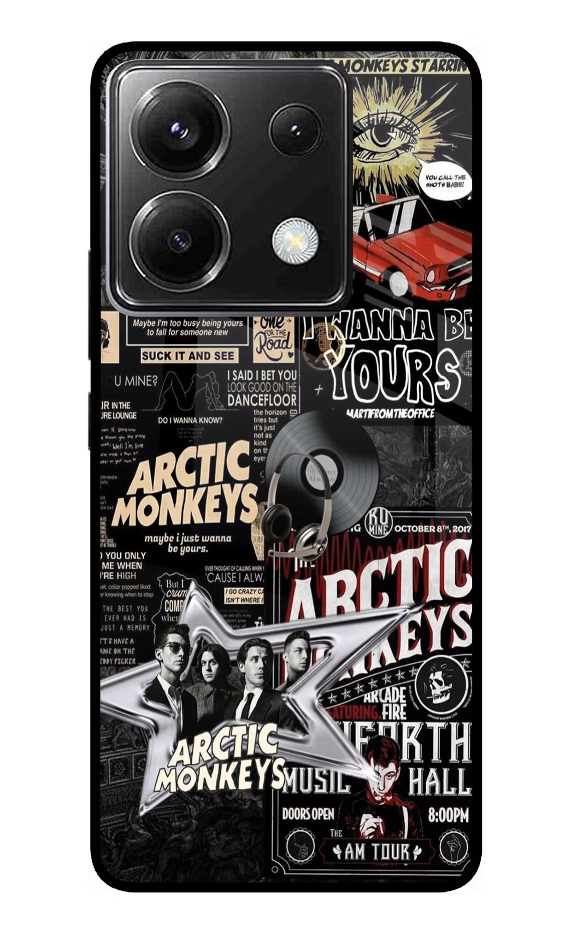 Arctic Monkeys Poco X6 Glass Case - Arctic Monkeys Poco X6 Glass Case Arctic Monkeys Poco X6 Glass Case
