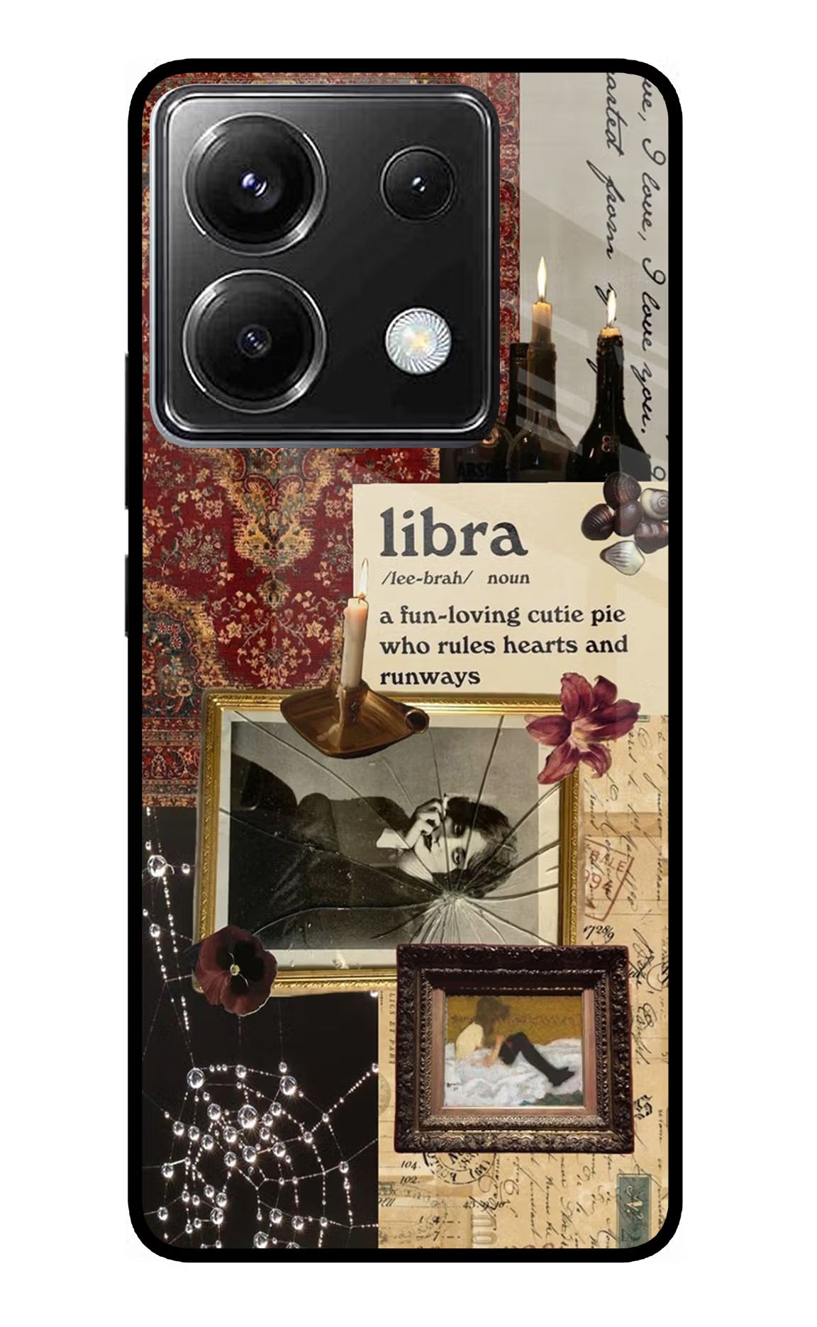 Libra Zodiac Poco X6 Back Cover - Libra Zodiac Poco X6 Glass Case Back Cover by Casekaro Libra Zodiac Poco X6 Glass Case Back Cover by Casekaro