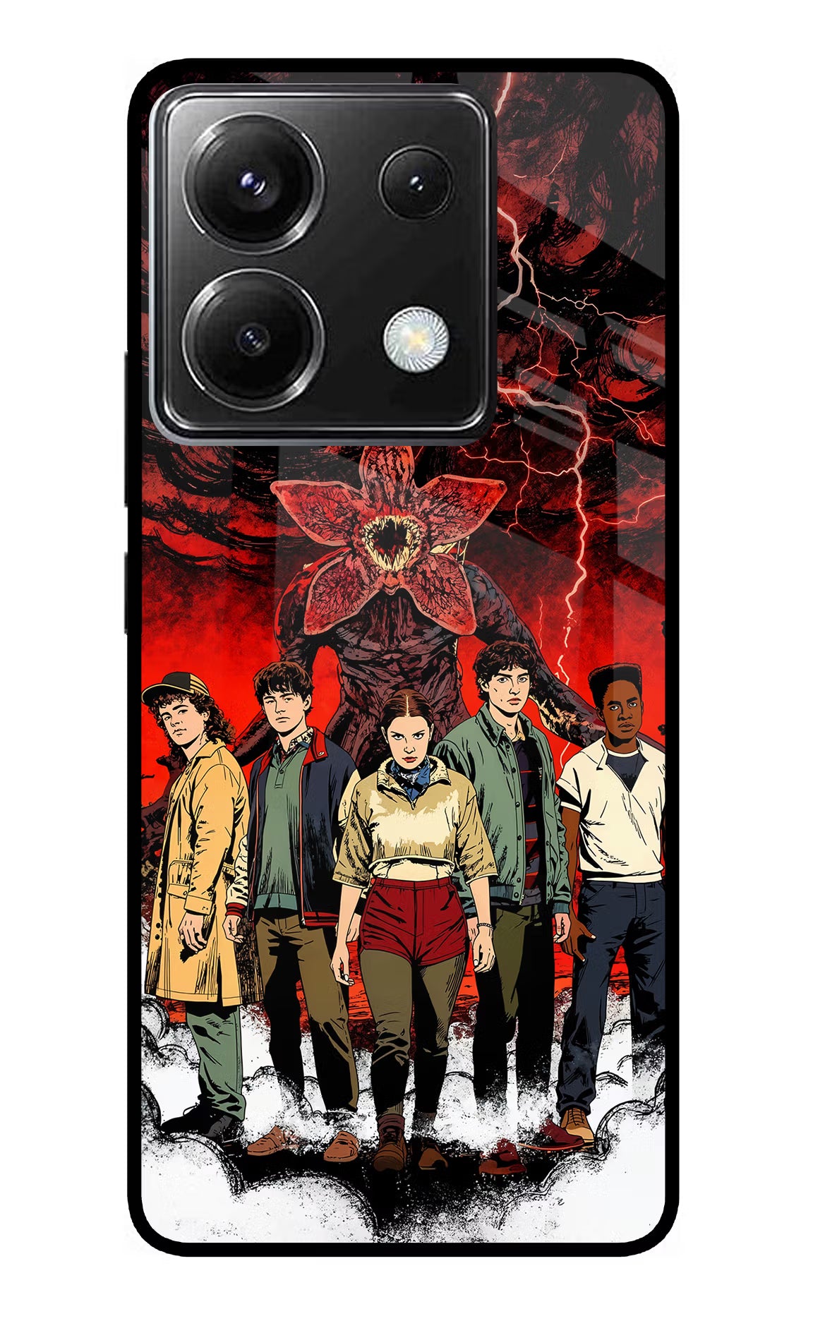 Ordinary Things Characters Poco X6 Back Cover - Ordinary Things Characters Poco X6 Glass Case Back Cover by Casekaro Ordinary Things Characters Poco X6 Glass Case Back Cover by Casekaro
