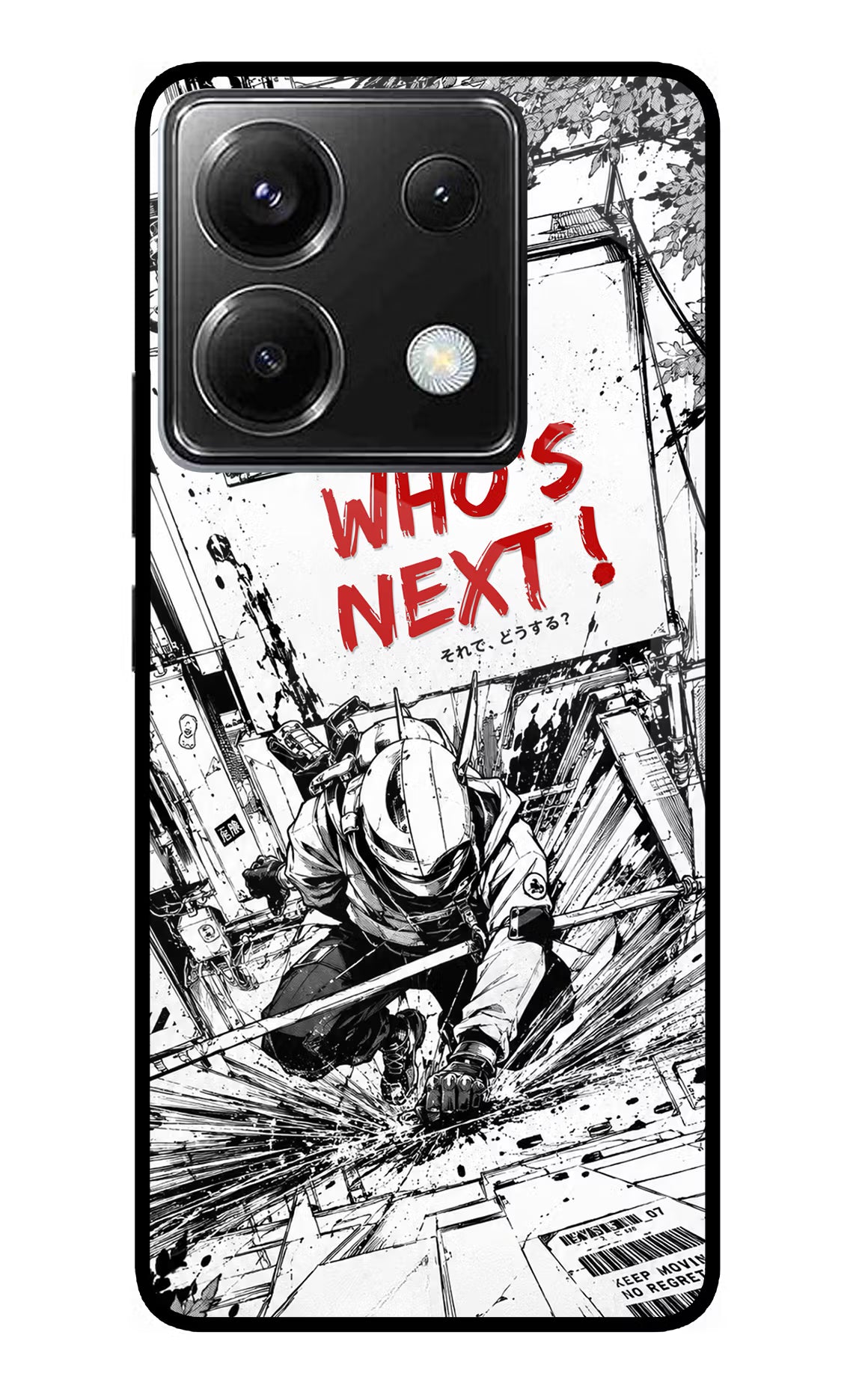 Who's Next Poco X6 Back Cover - Who's Next Poco X6 Glass Case Back Cover by Casekaro Who's Next Poco X6 Glass Case Back Cover by Casekaro
