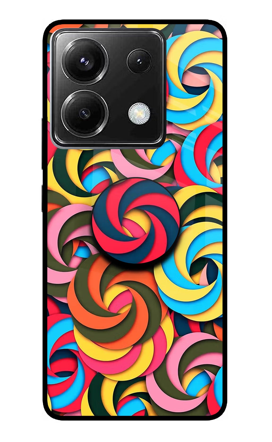 Spiral Pattern Poco X6 Pop Case - Spiral Pattern Poco X6 Pop Case by Casekaro Spiral Pattern Poco X6 Pop Case by Casekaro
