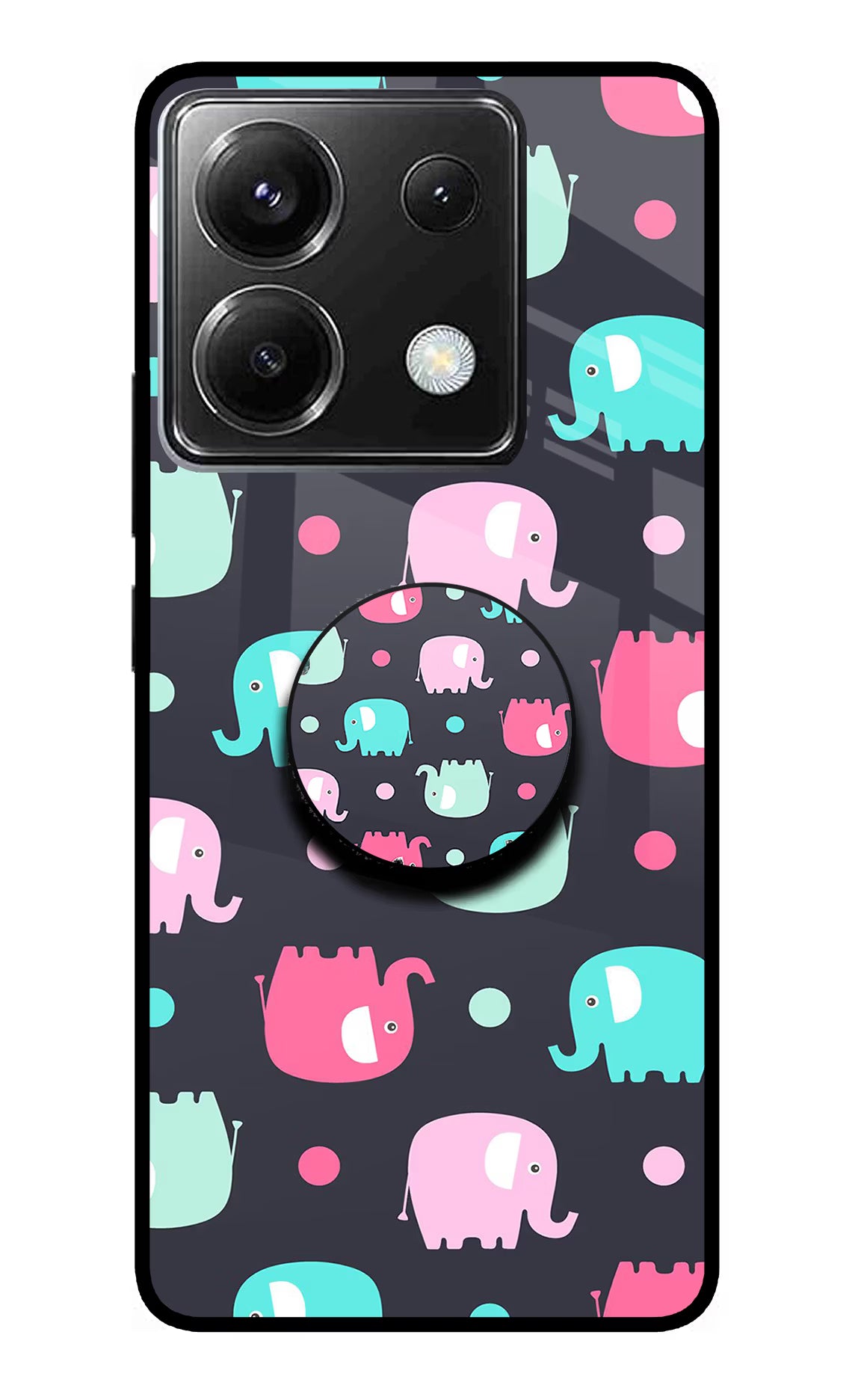 Baby Elephants Poco X6 Pop Case - Baby Elephants Poco X6 Pop Case by Casekaro Baby Elephants Poco X6 Pop Case by Casekaro